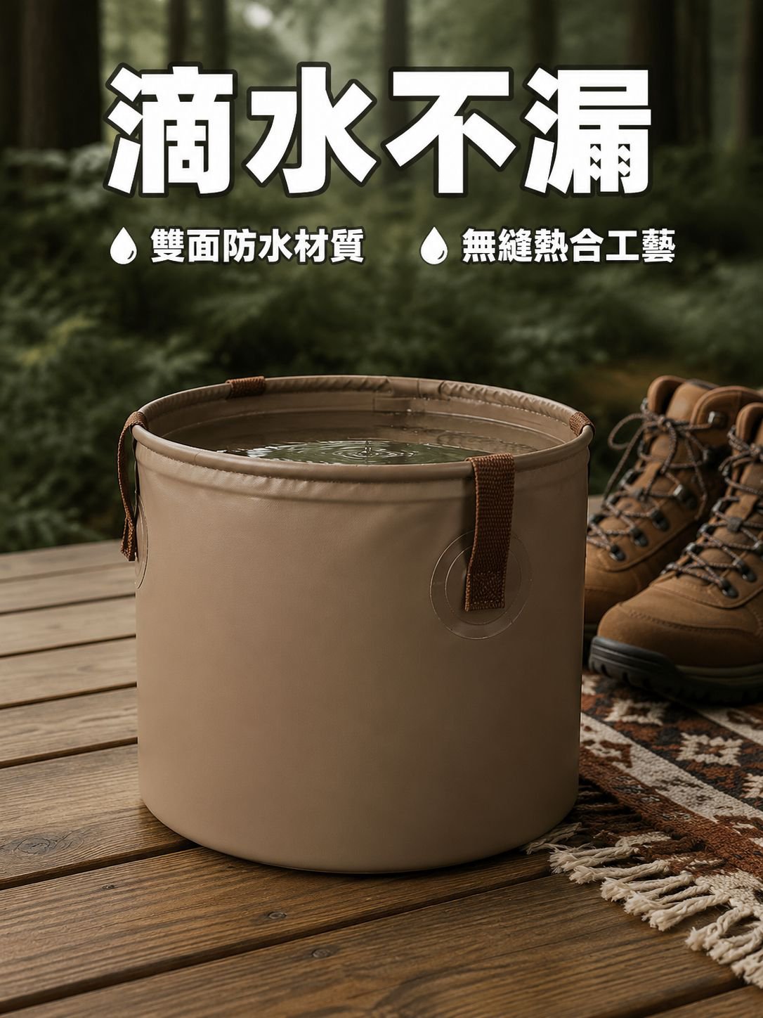 可折疊收納野營水桶