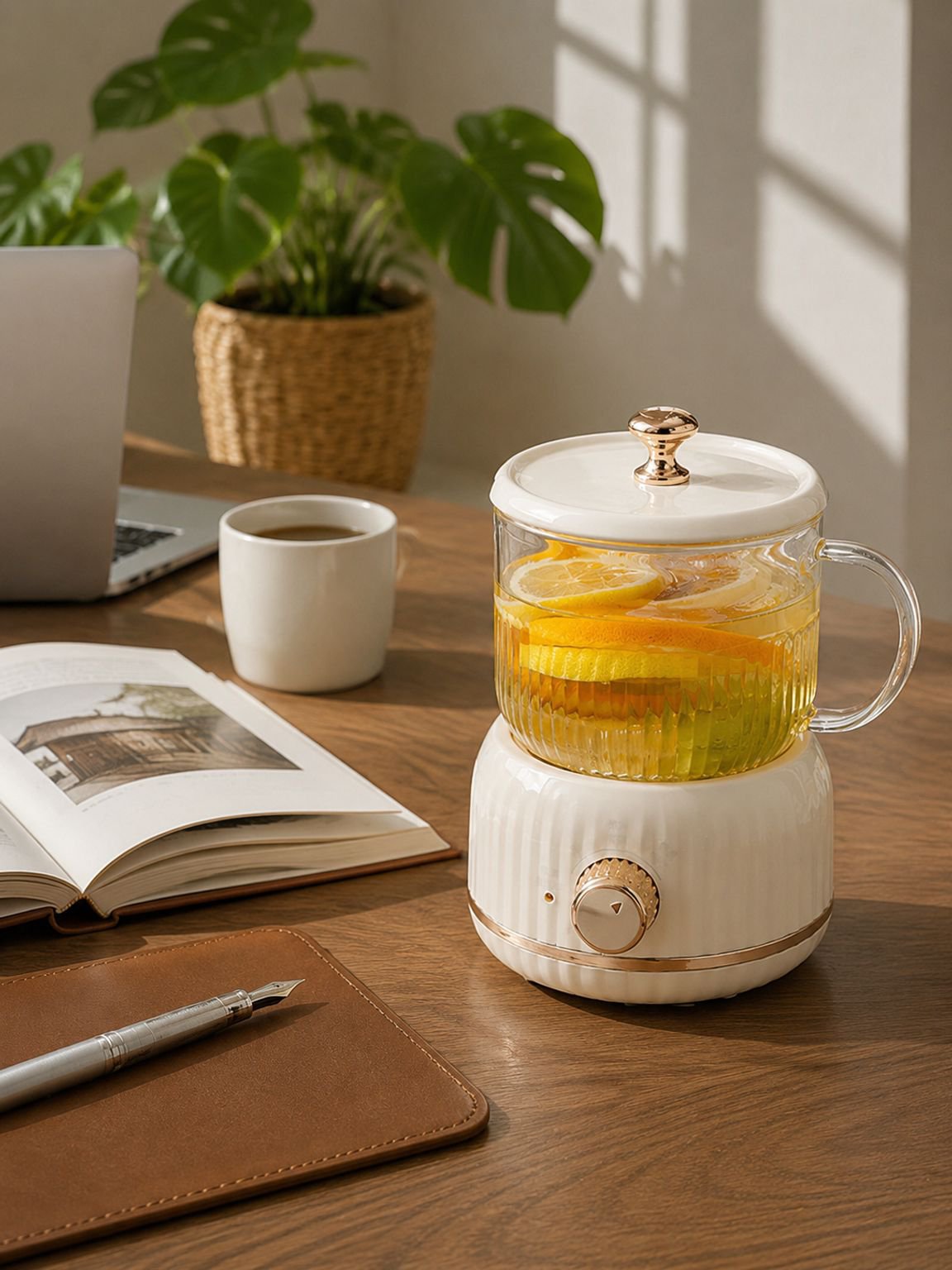 お茶やスープも簡単に作れるスマートポット