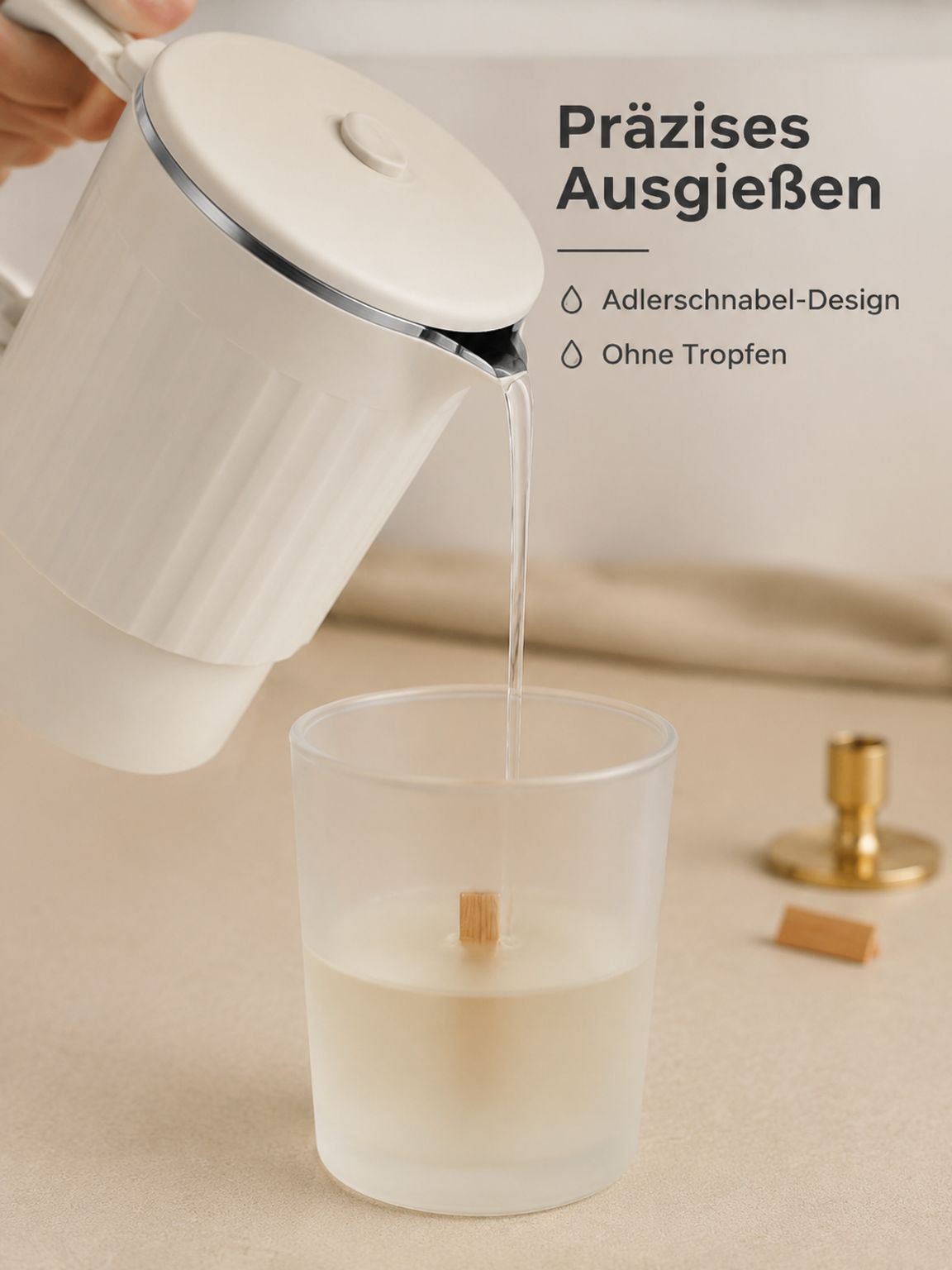 Faltbares Kerzenschmelzofen-Kerzenset
