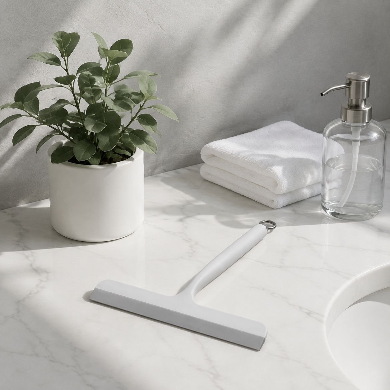 Household Water Squeegee Tool Plastic Glass Scraper