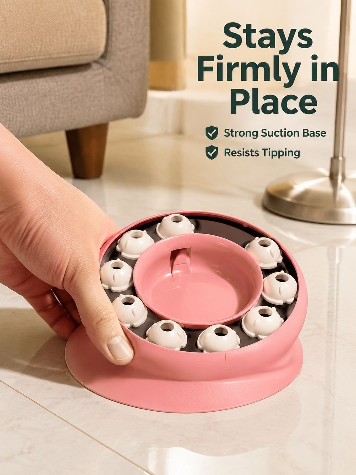 Pet Cat Slow Food Toy Bowl