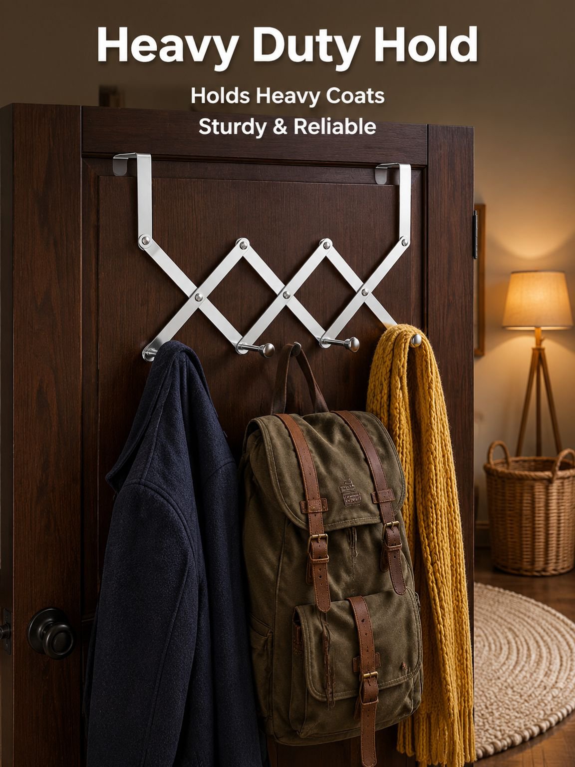Stainless Steel Home Wall Shelves Hooks Storage