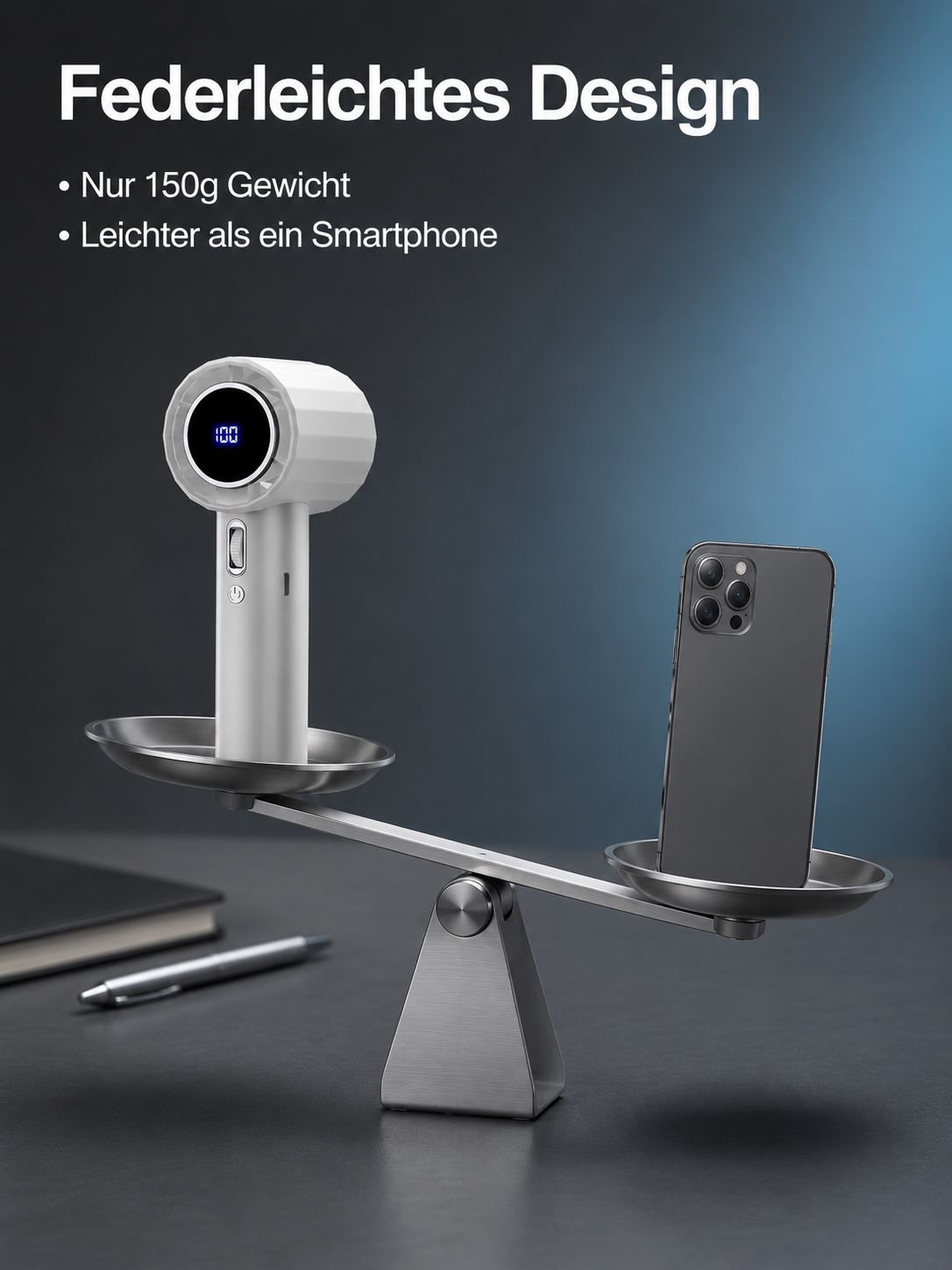 Leichter und mobiler Handventilator