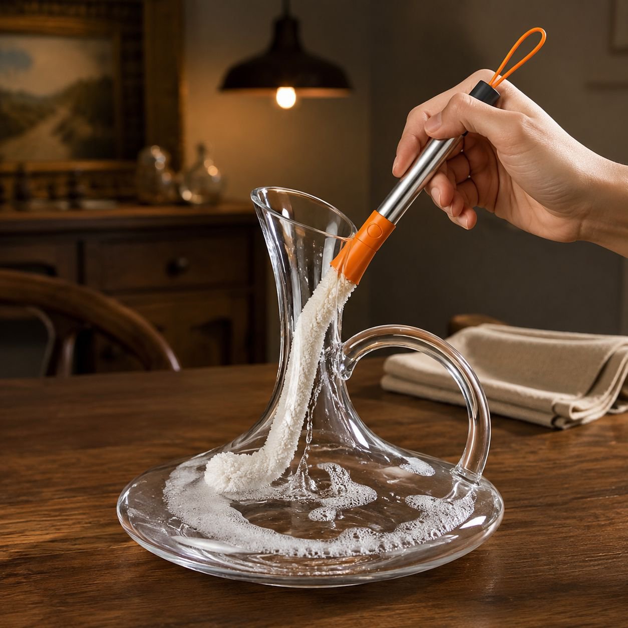 Multifunctional 3-in-1 Flexible Soft Bristle Cup Brush