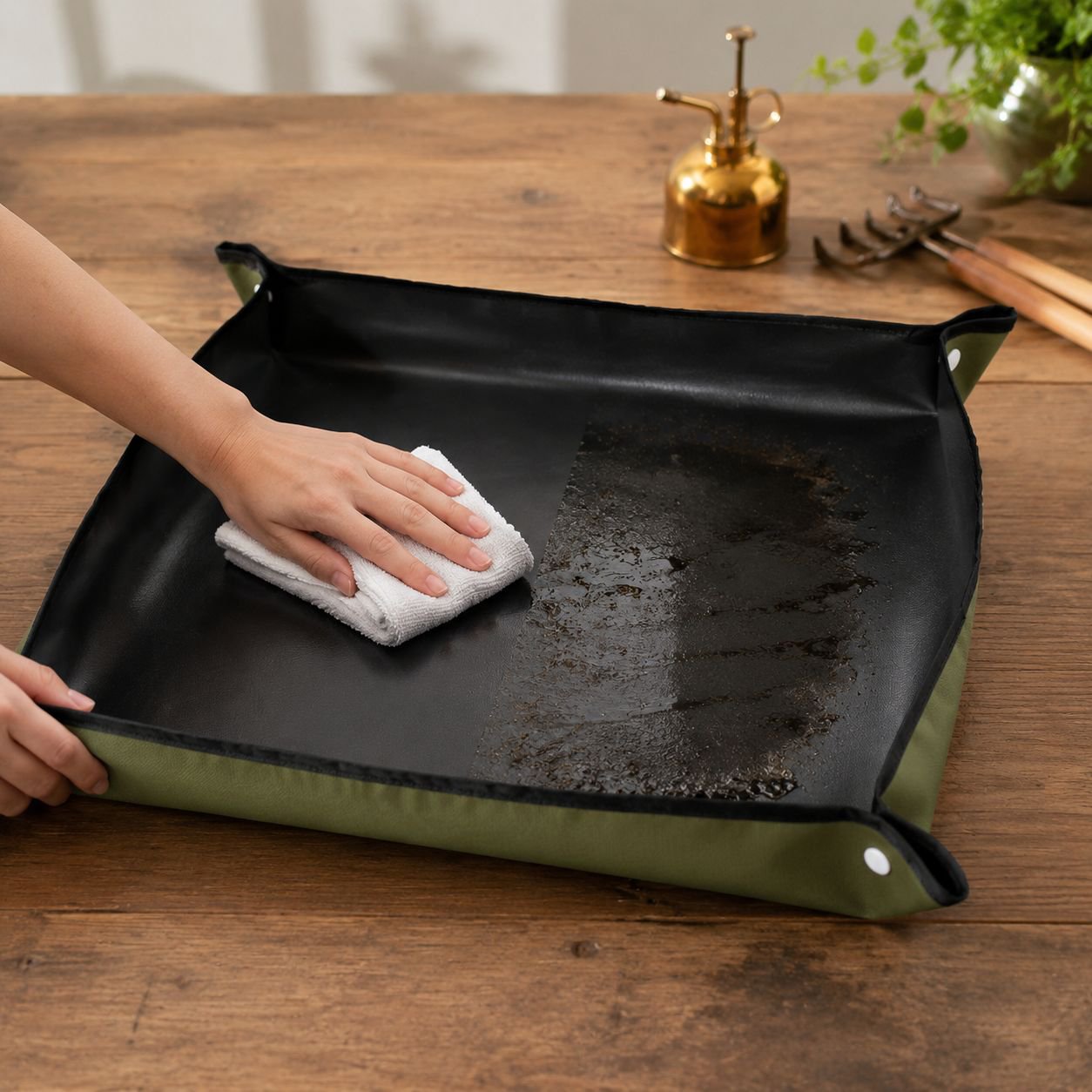 Succulent Soil Mixing Mat, Oxford Cloth Gardening Pad, Planting Soil Cover Anti-dirt Mat