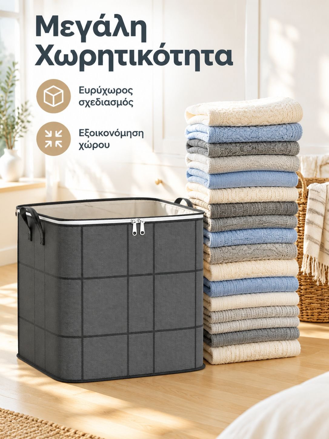 Γιγάντια πτυσσόμενη θήκη αποθήκευσης με αντοχή στη σκόνη