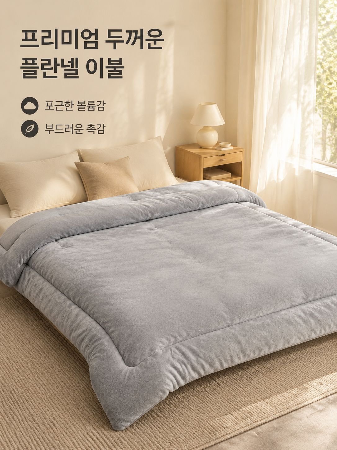 두꺼운 플란넬 퀼트