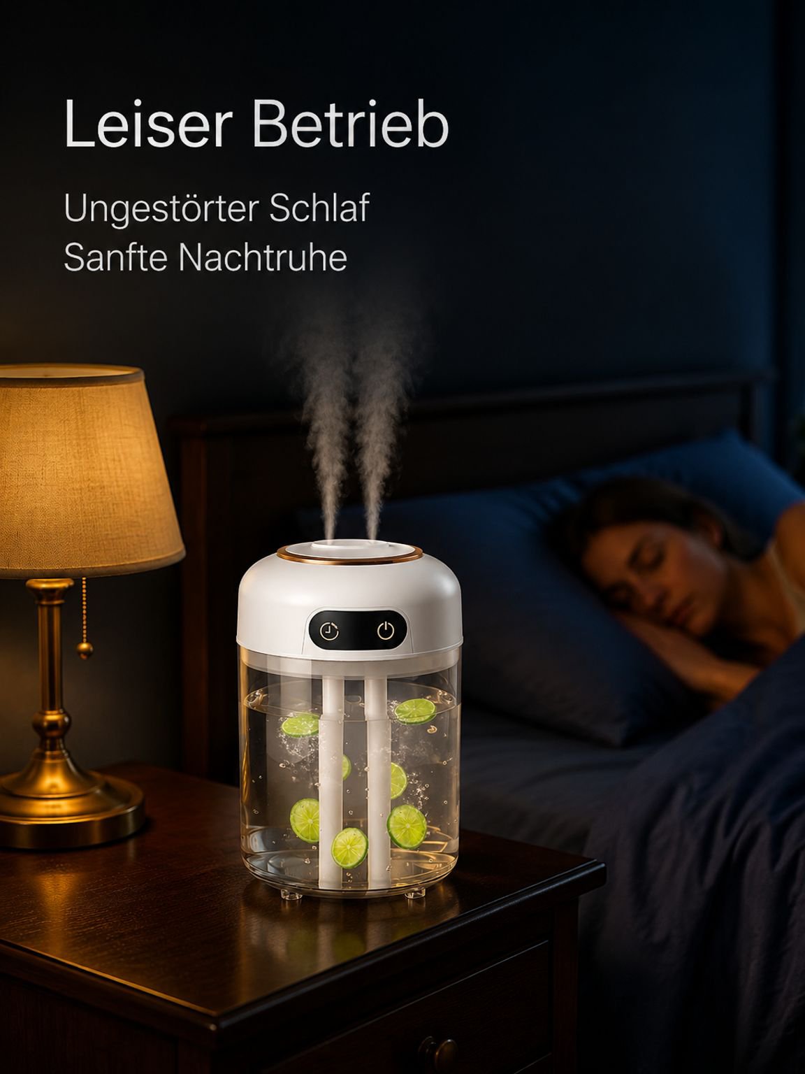 4,5L Doppel-Sprühstrahl Luftbefeuchter mit Fernbedienung und Timer