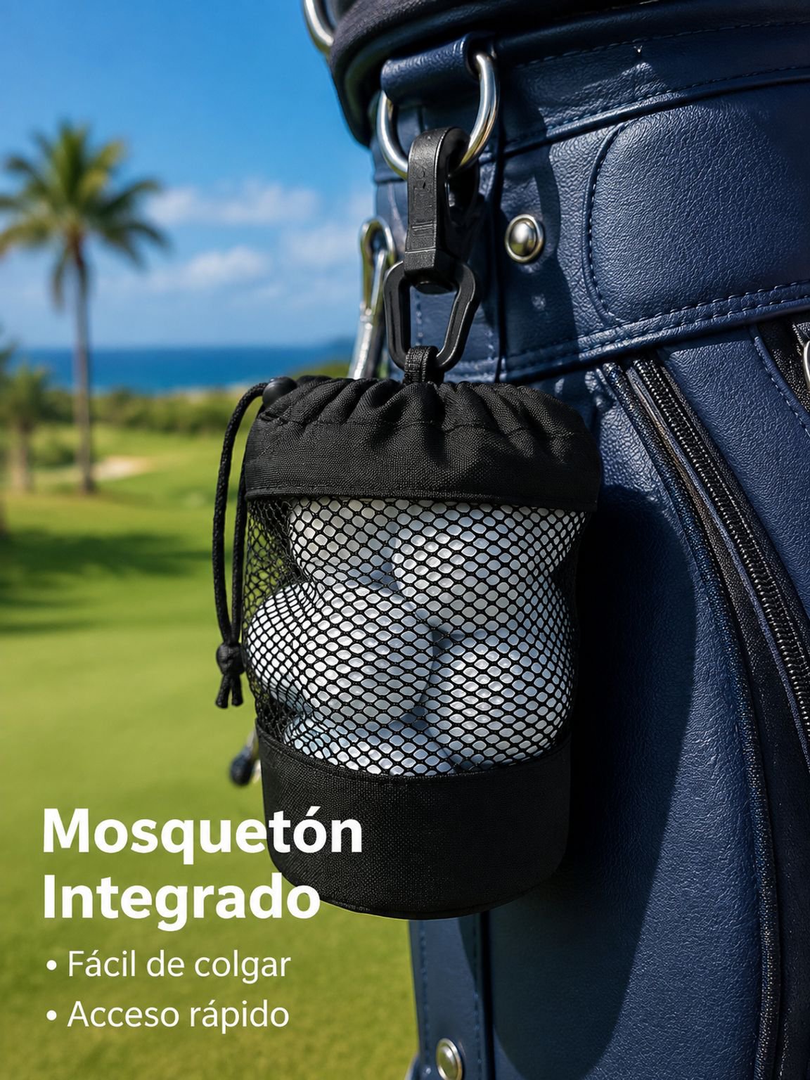 Bolsa de malla con cordón de un solo lado