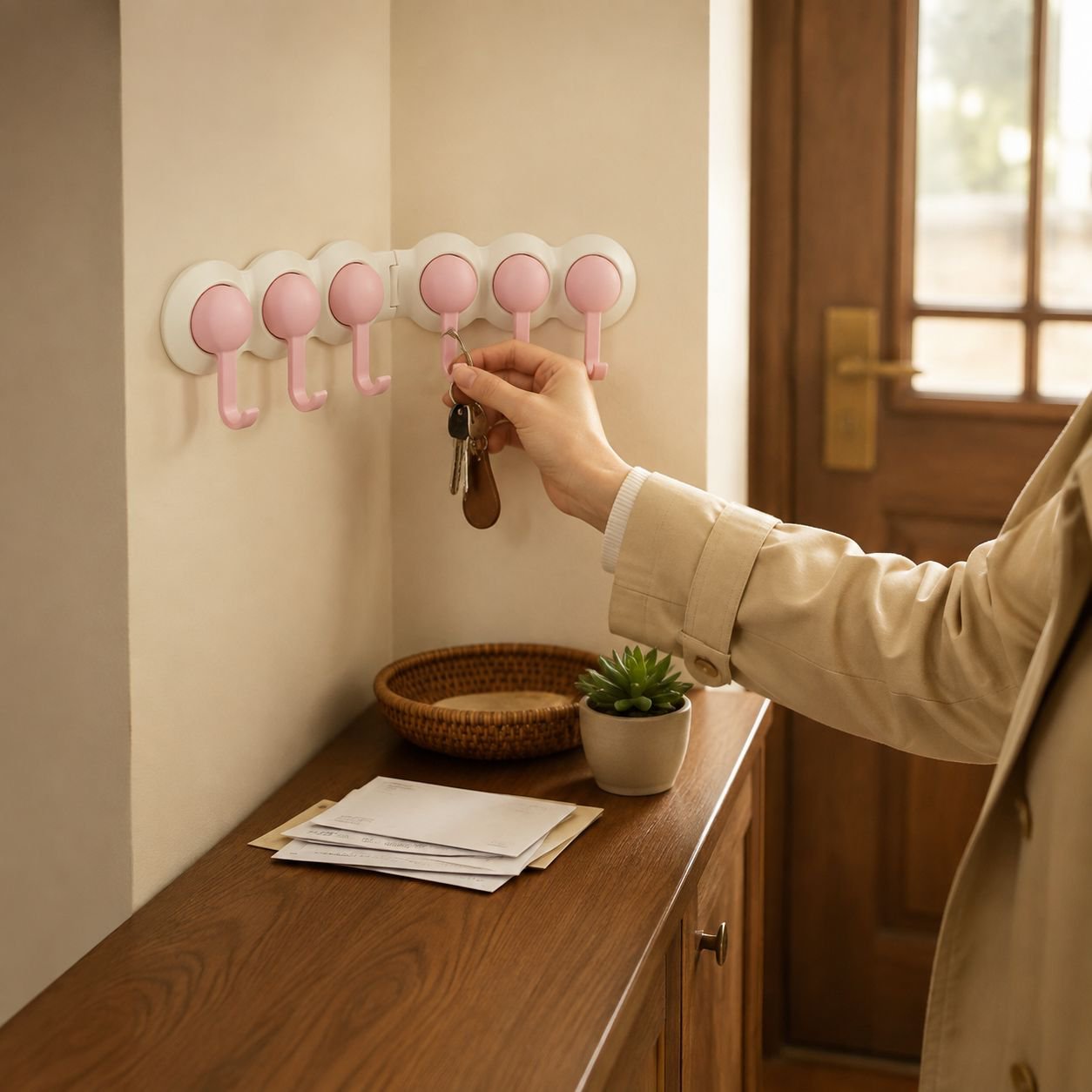 Heavy-duty wall-mounted hooks for towels