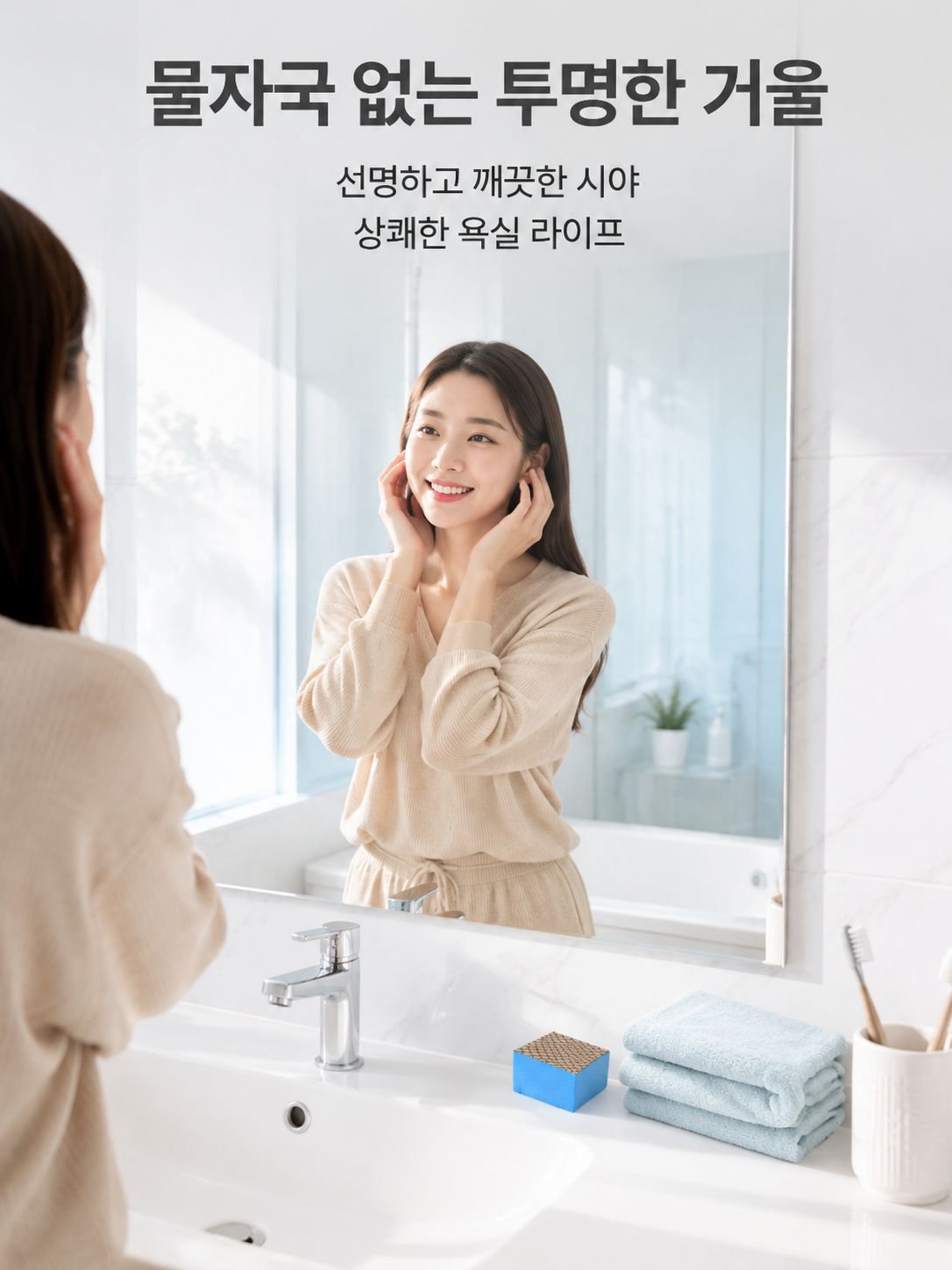 일본 수입 거울면 금강사 스펀지 지우개
