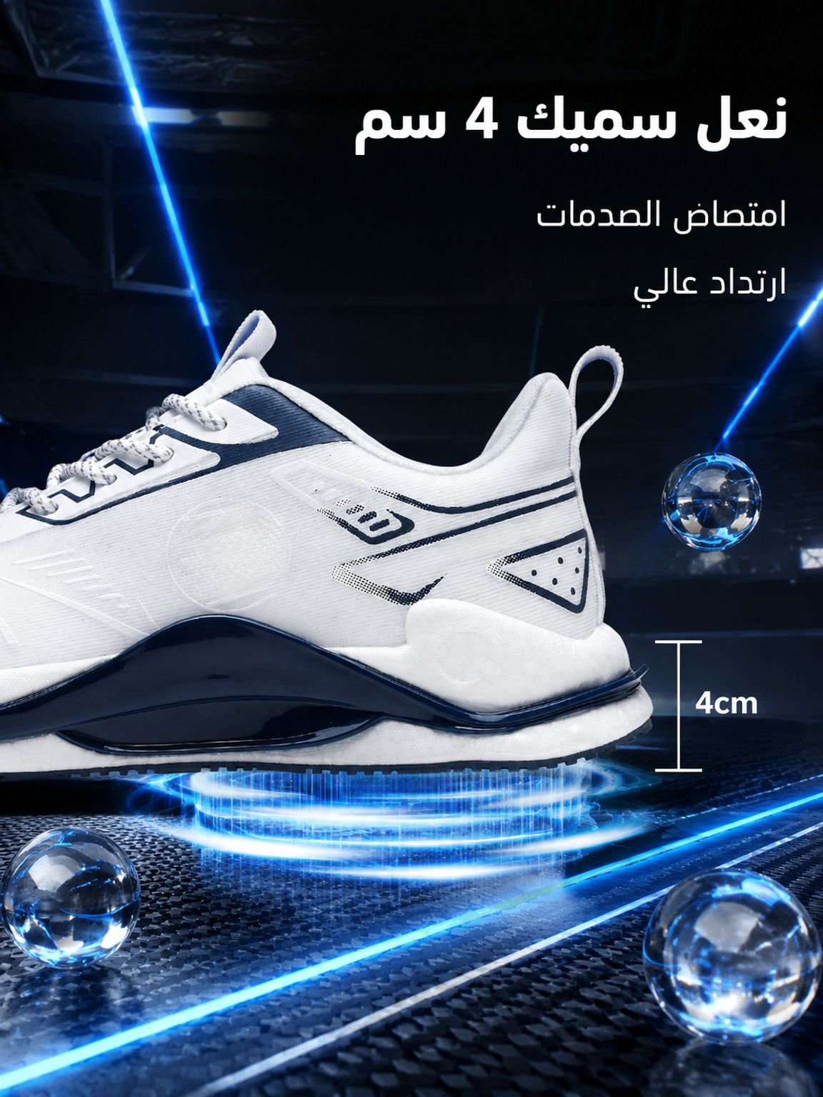 حذاء جري للجنسين بنعل ناعم وممتص للصدمات