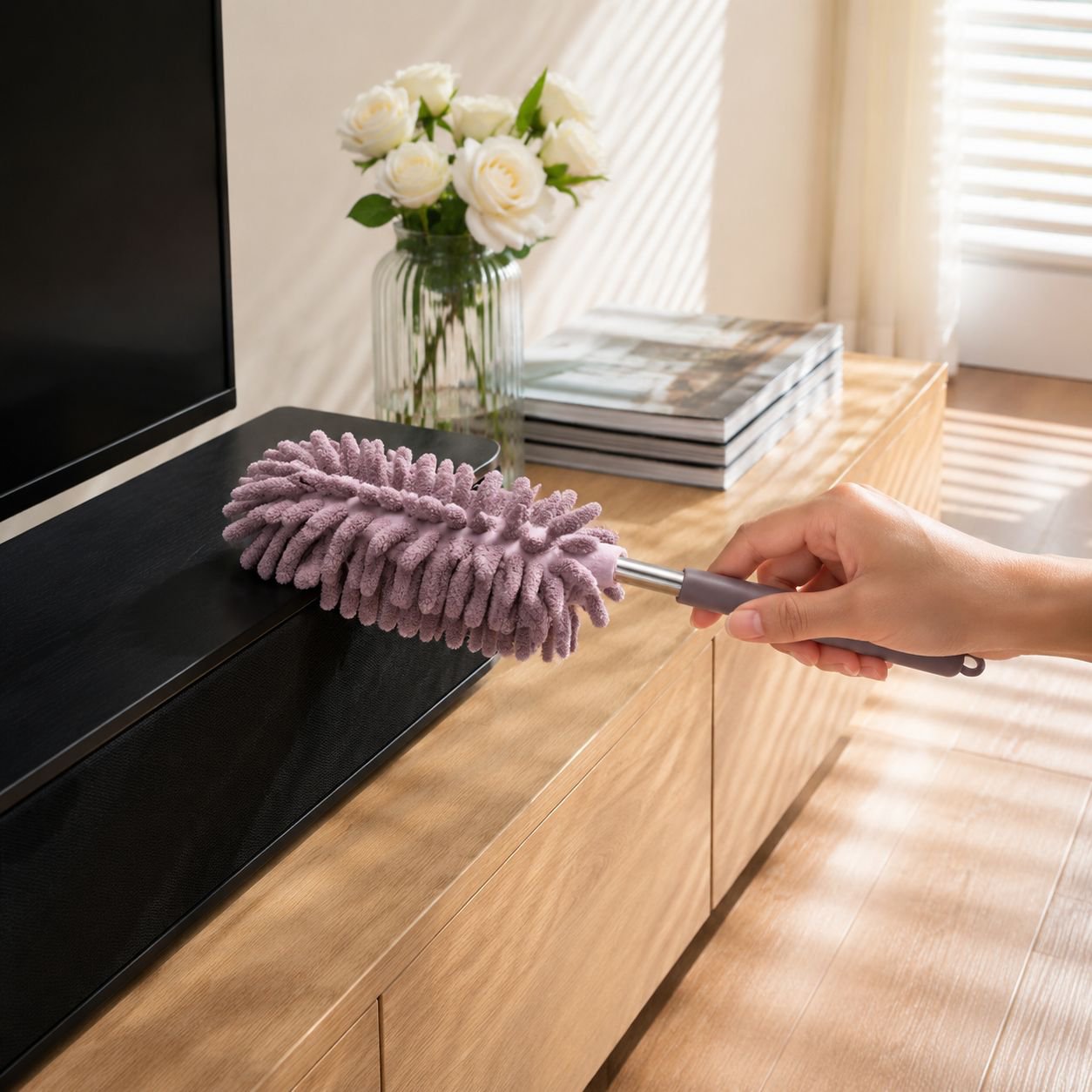Eco-friendly reusable feather duster