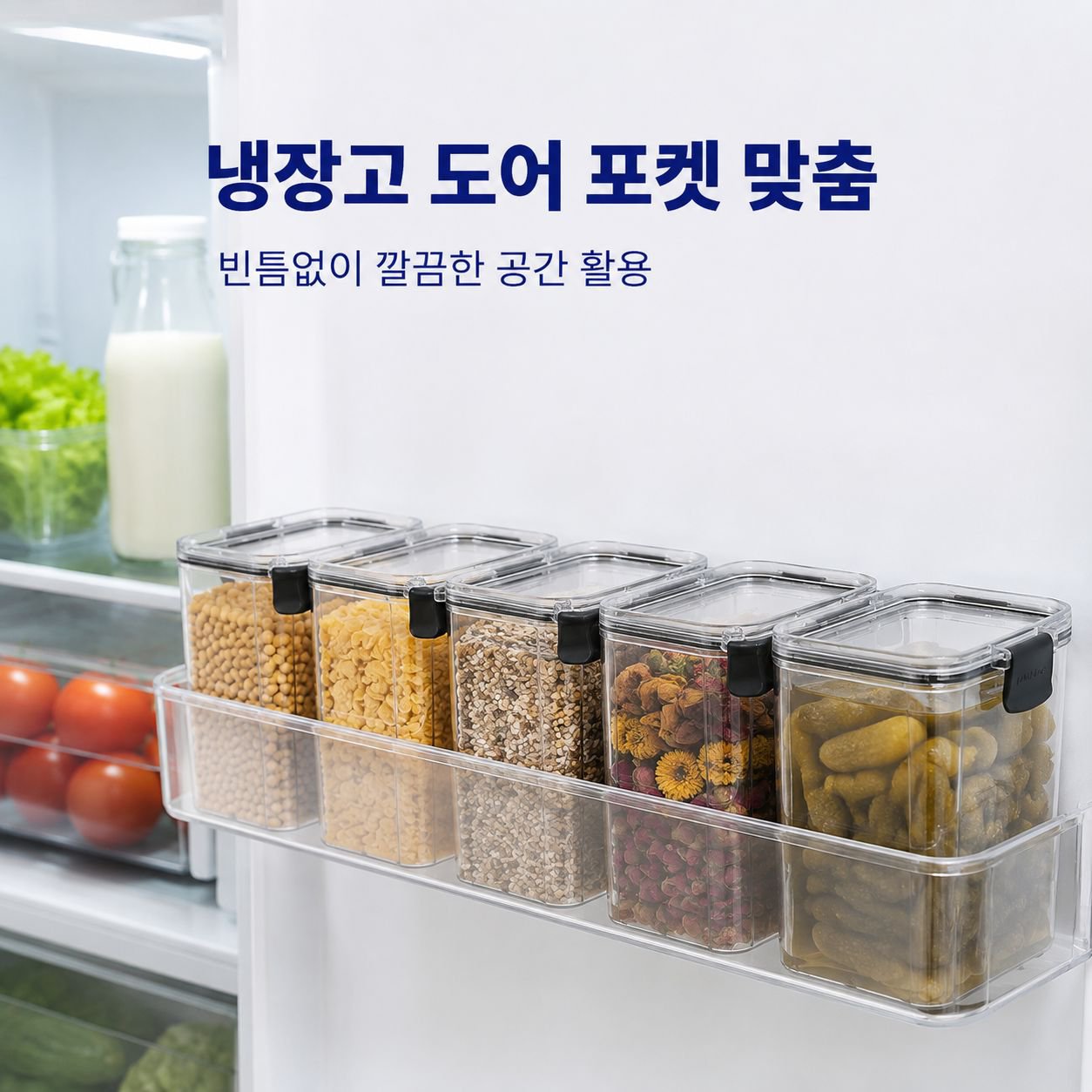 주방 식품급 잡곡 밀폐용기 견과류 보관함