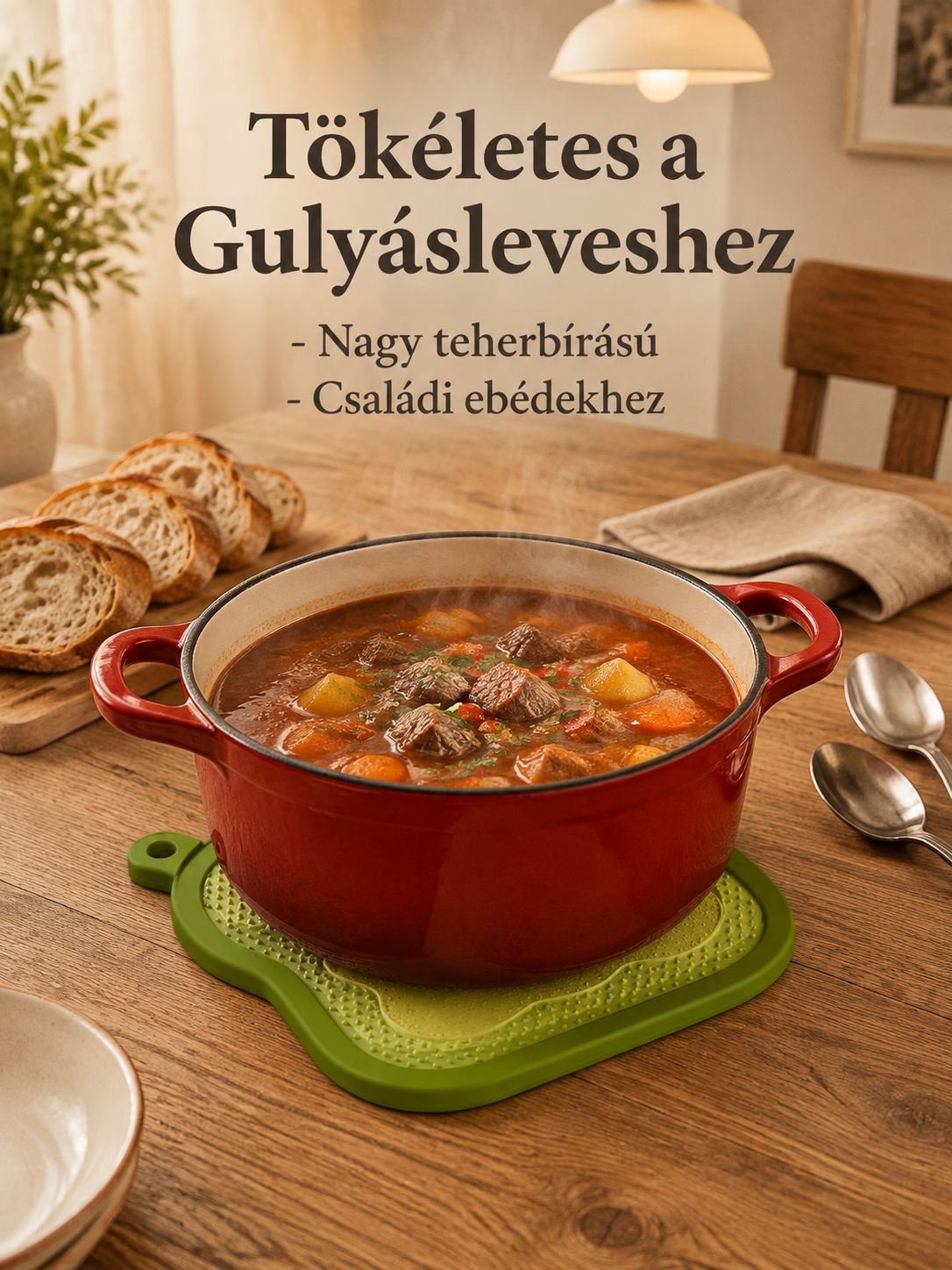 Hőálló szilikon alátét közelről