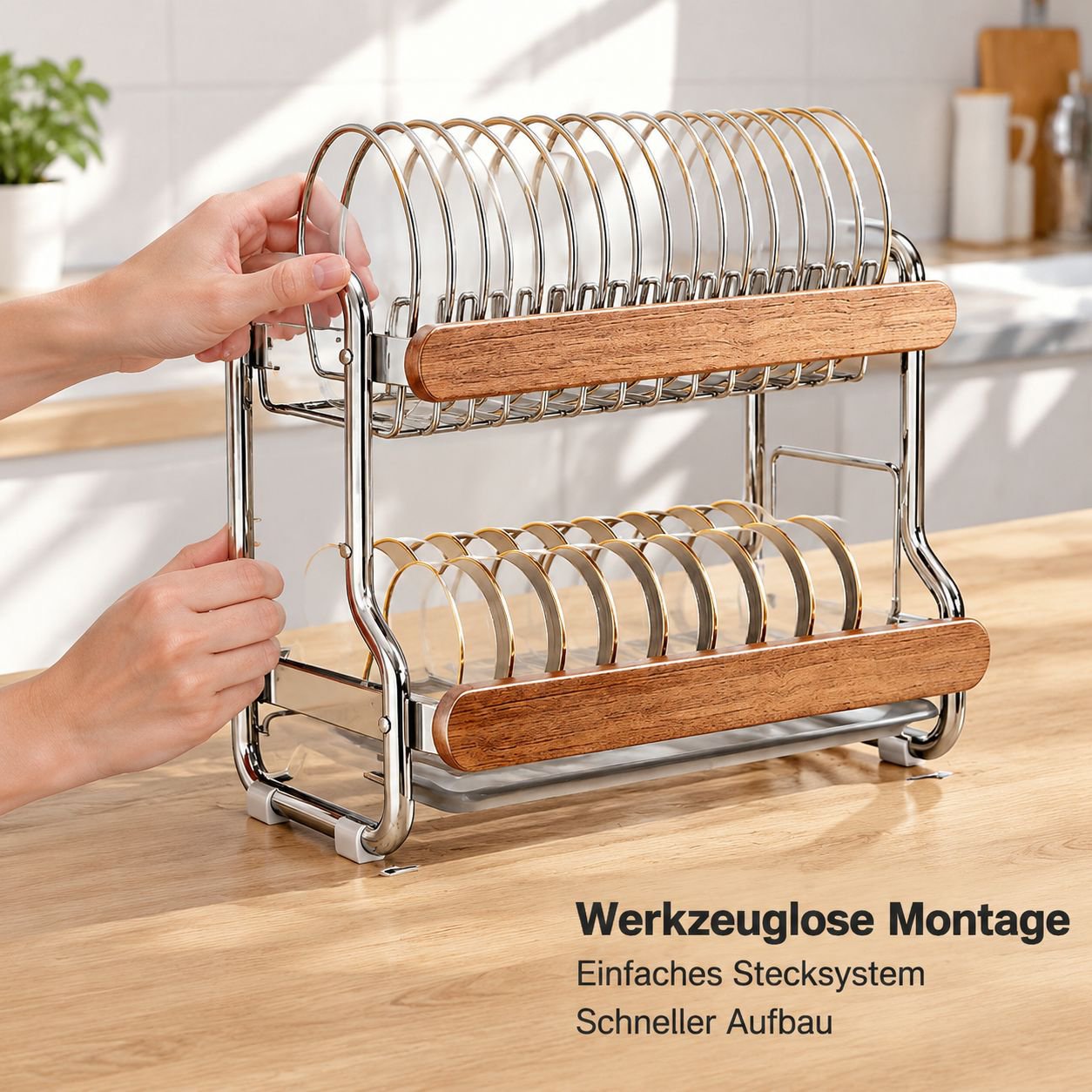 Küchen-Abtropfgestell für Stäbchen und Besteck