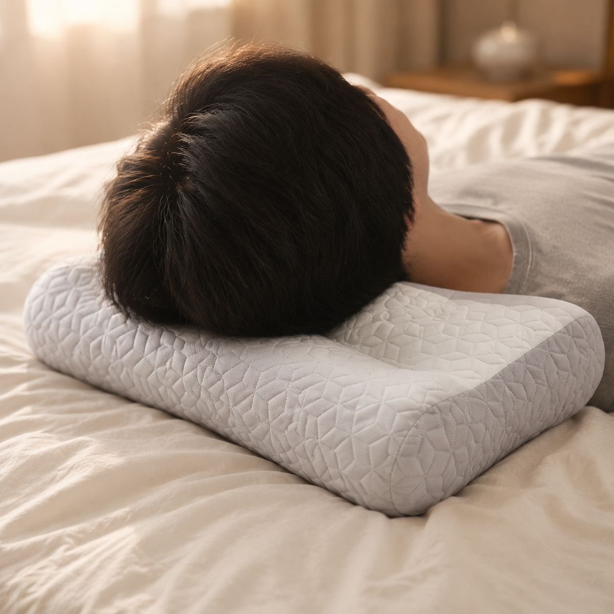 Ergonomic Straight Neck Pillow
