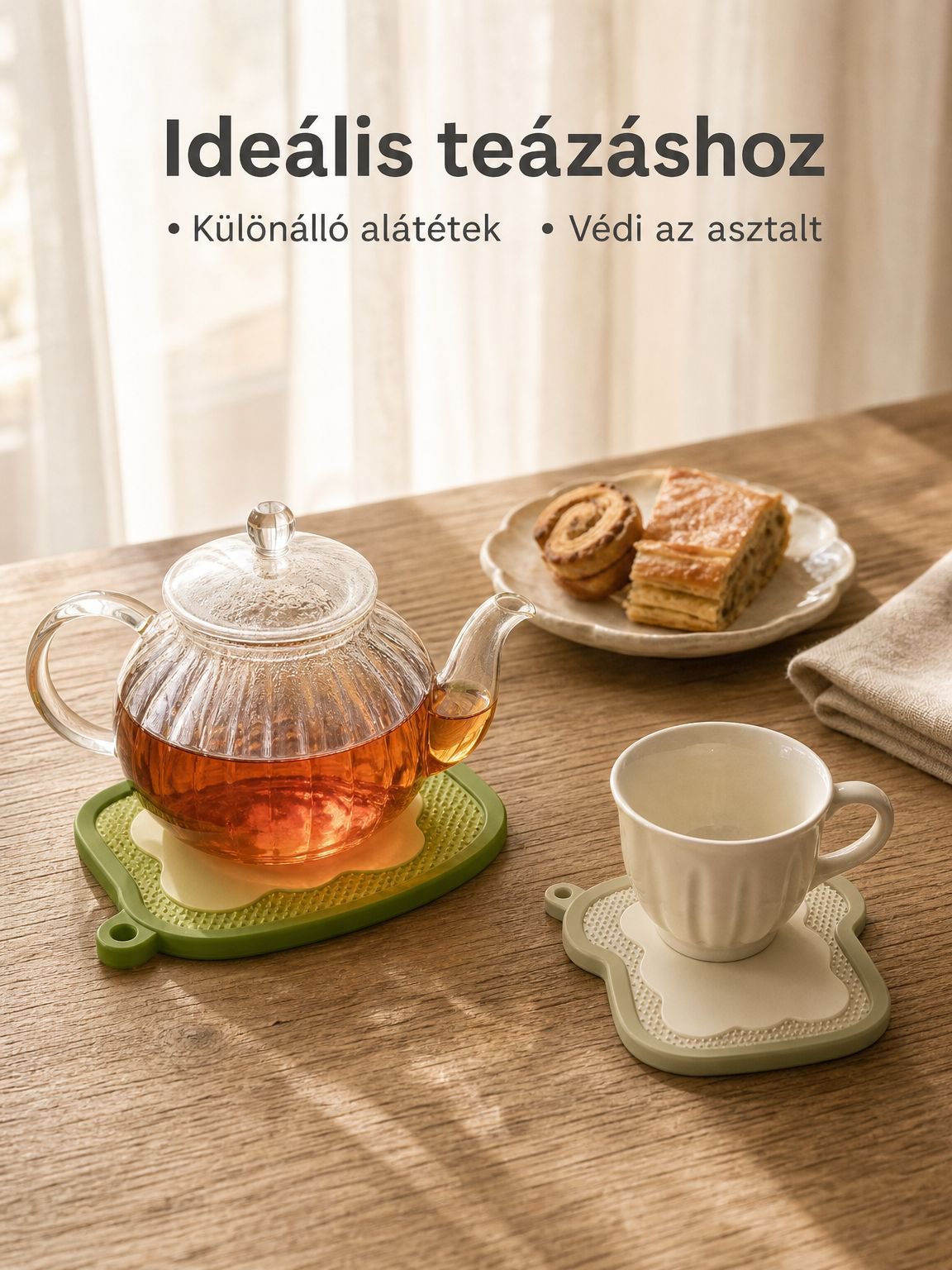 Kreatív design szilikon hőálló alátét