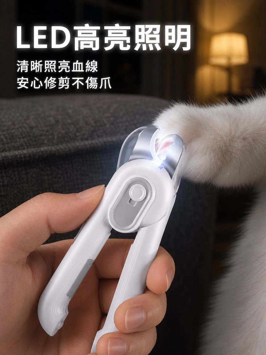 寵物帶燈貓咪指甲剪