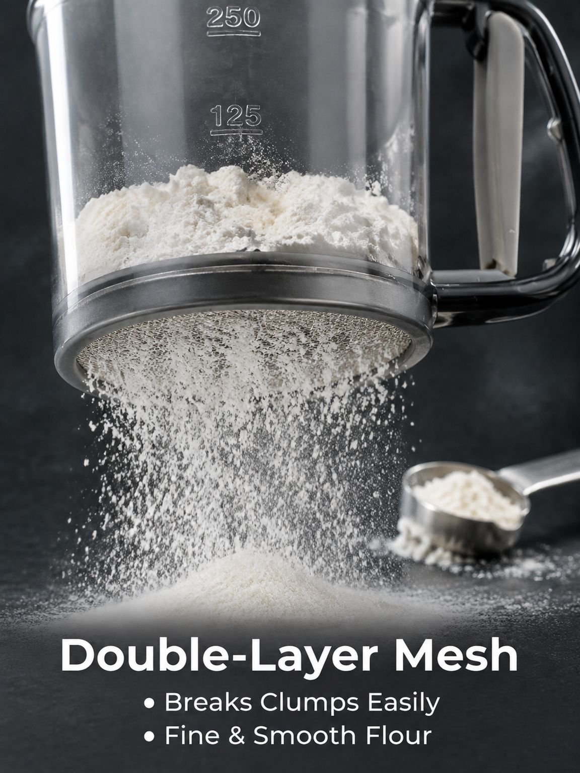 JMY - Semi-automatic Handheld Flour Sieve