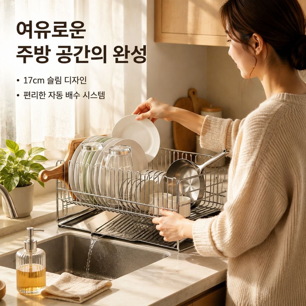 주방 싱크대 정리 선반
