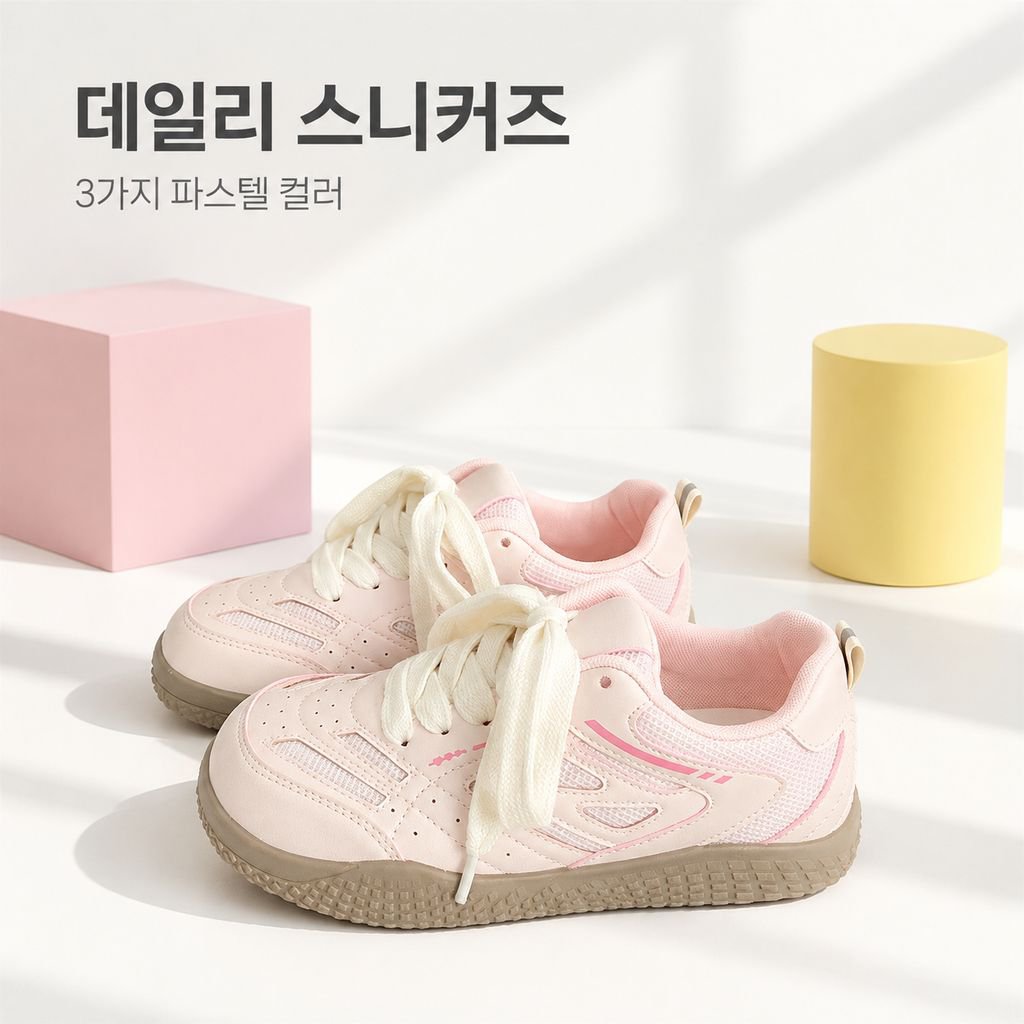 인기 두꺼운 밑창 캐주얼 운동화 학생용 통기성 만능 스니커즈