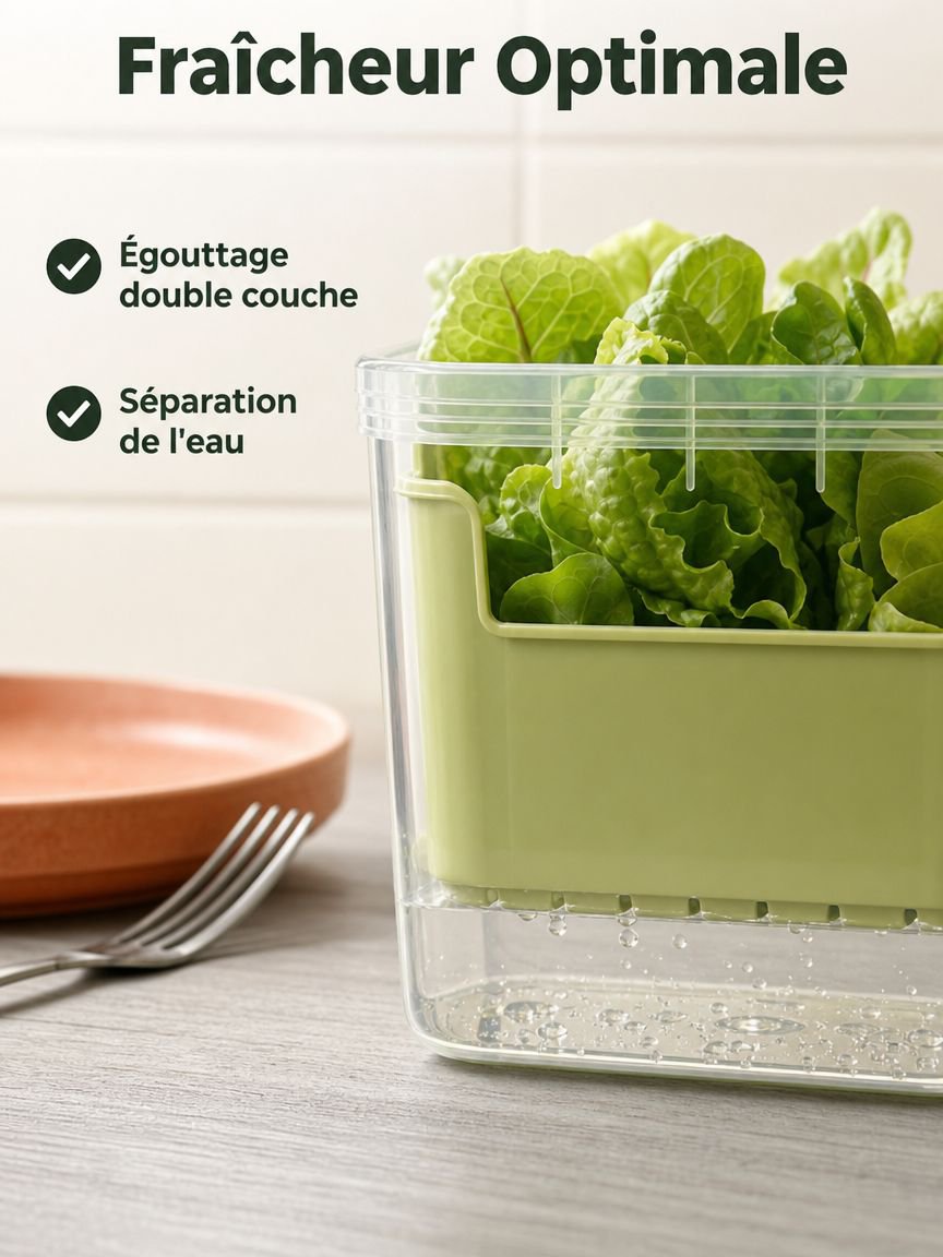 Boîte multifonctionnelle de conservation des légumes