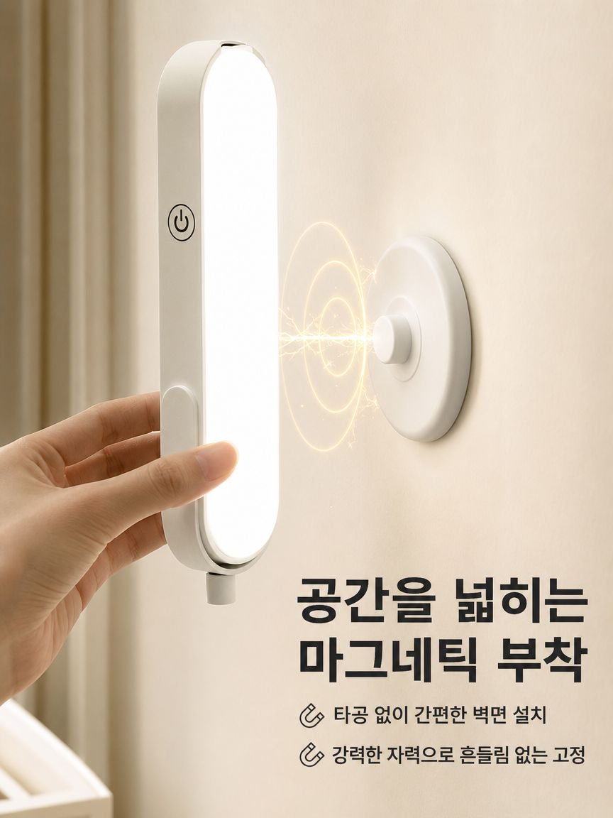 기숙사 환경에 최적화된 컴팩트 LED 스탠드