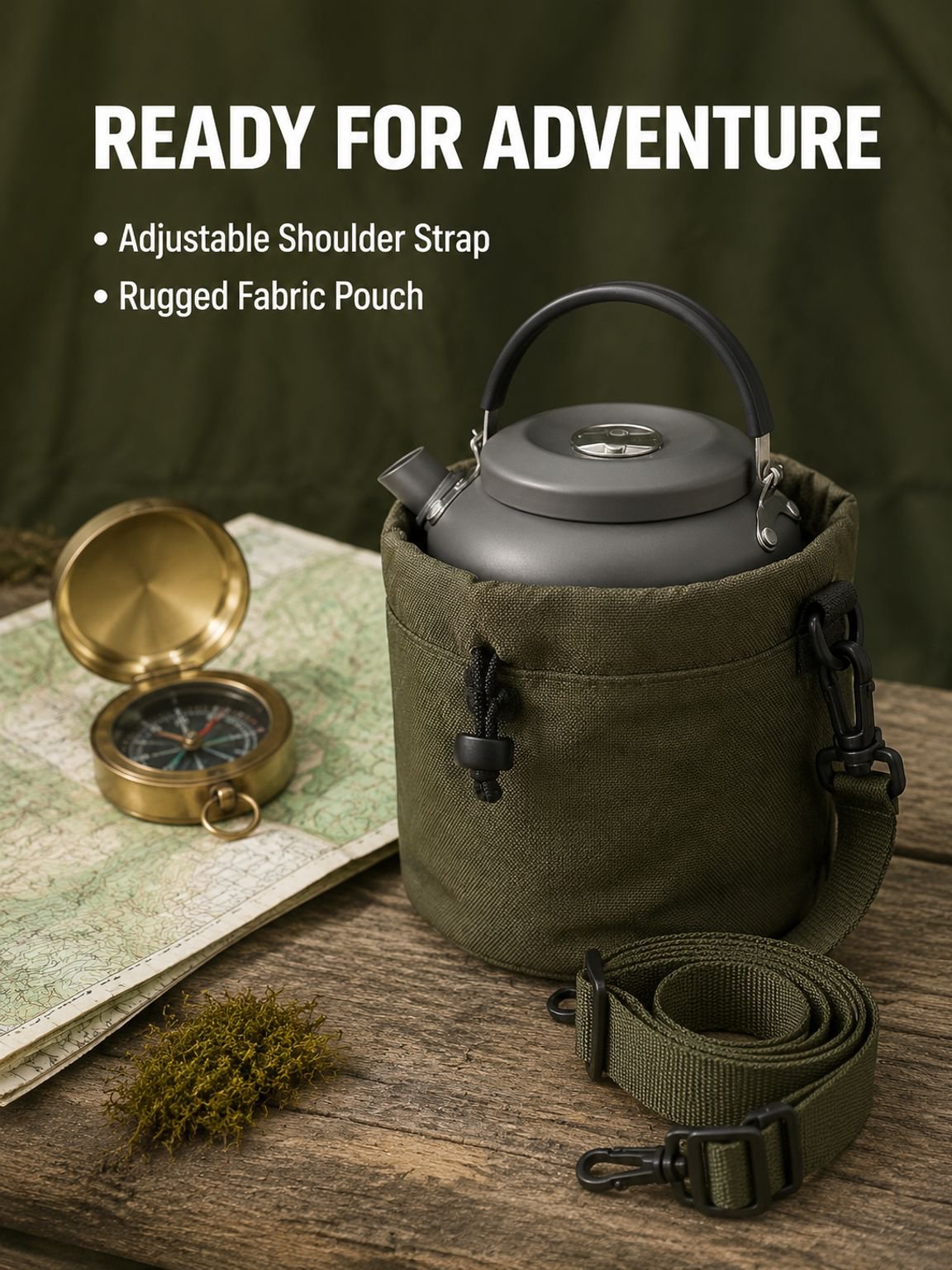 Multifunctional Aluminum Camping Water Bottle