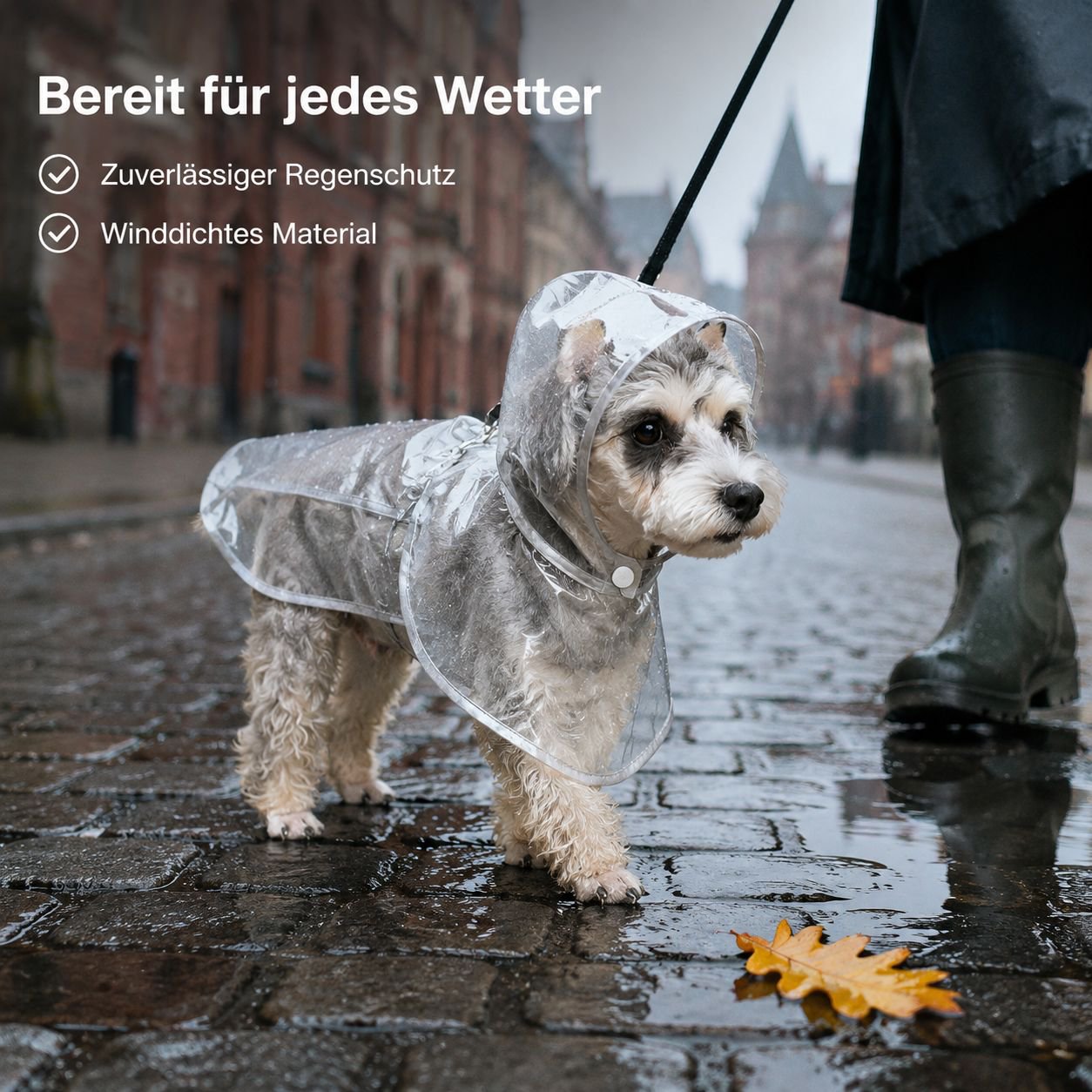 Wasserdichtes Hunderegen-Cape für Toy Dogs, Regencape für Haustiere