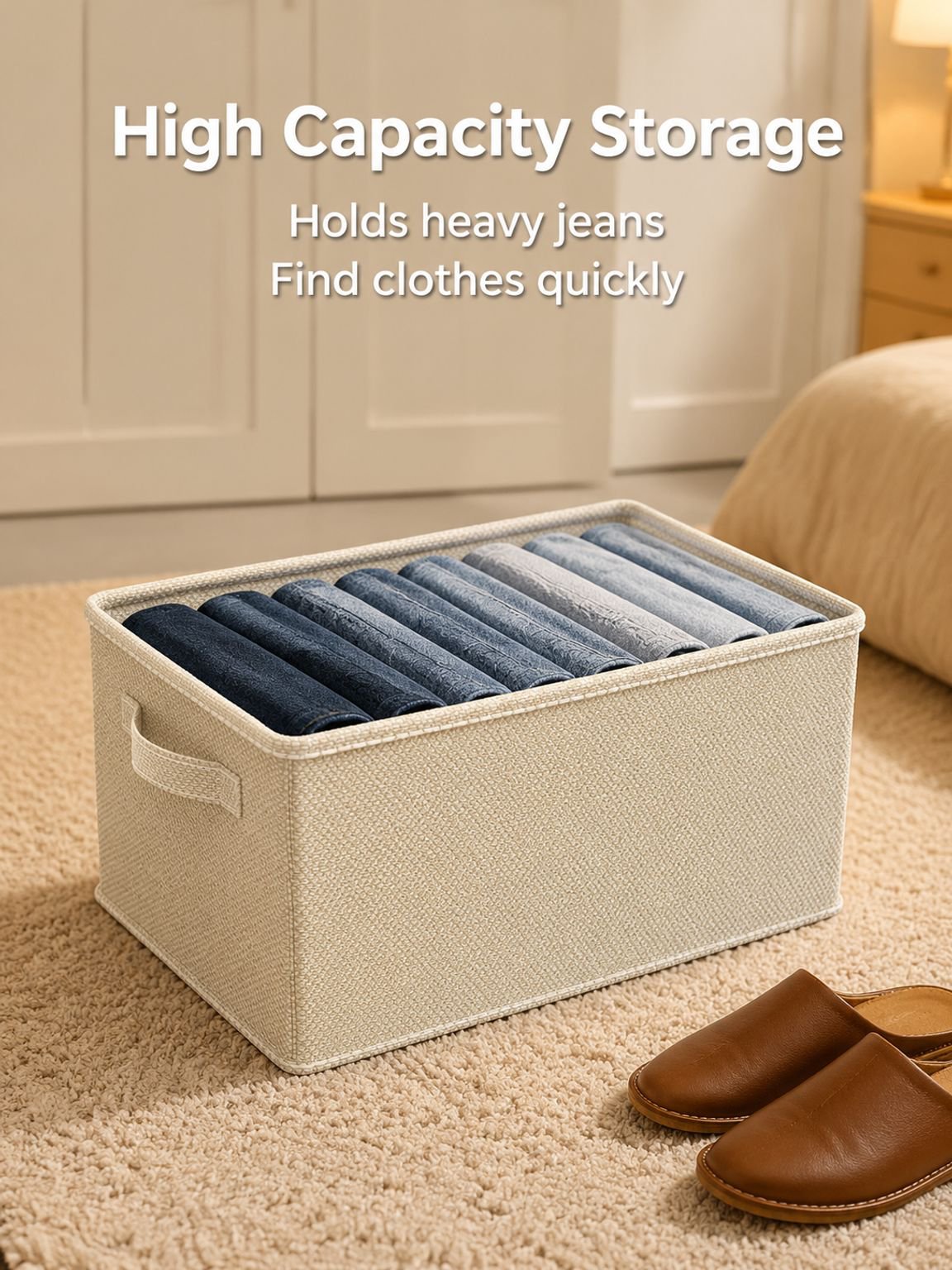 Extra Large Wardrobe Clothes Organizer Storage Box