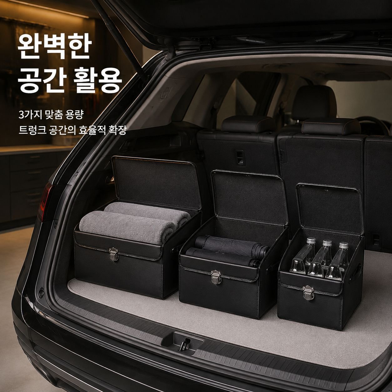 대용량 접이식 차량용 수납함