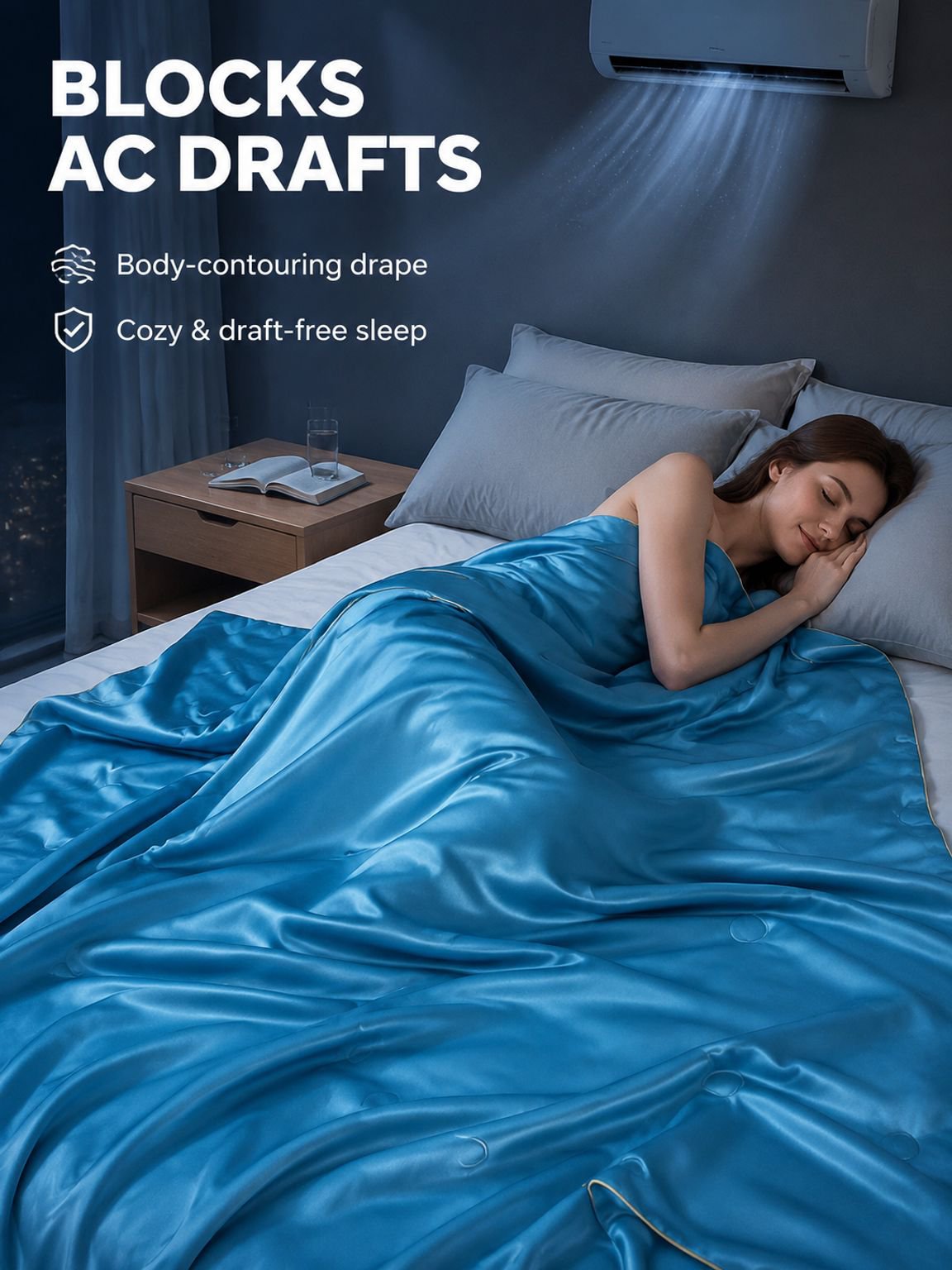 Cool Ice Silk Summer Quilt