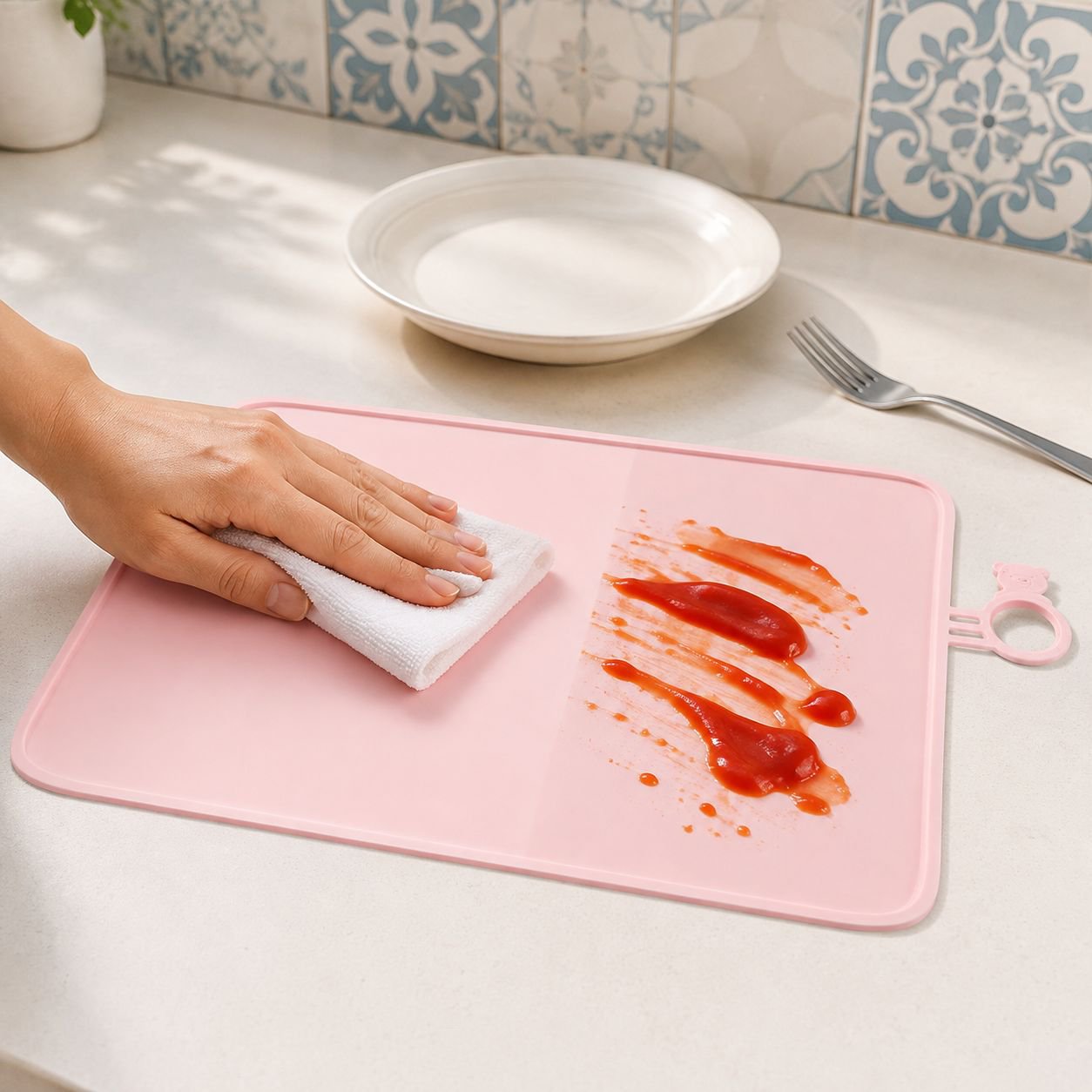 Taza plegable de silicona para alimentos