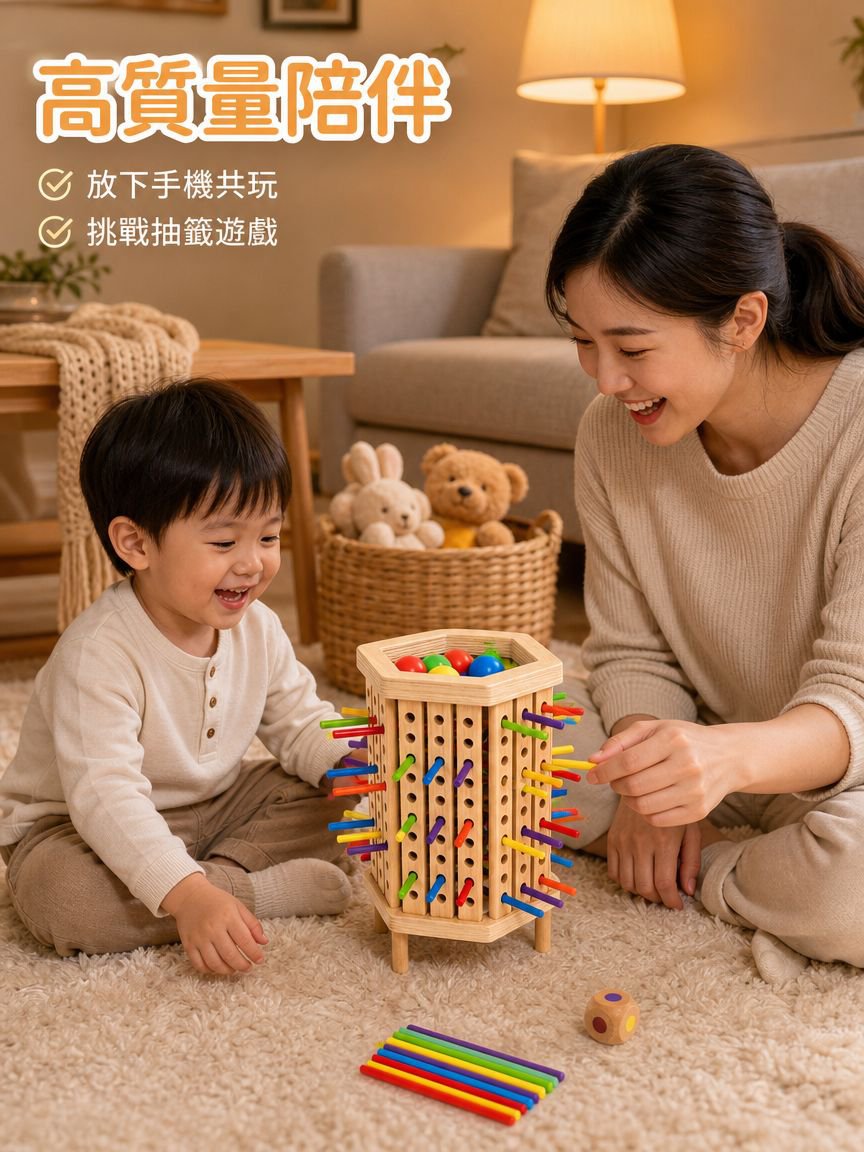 彩色分揀木質玩具