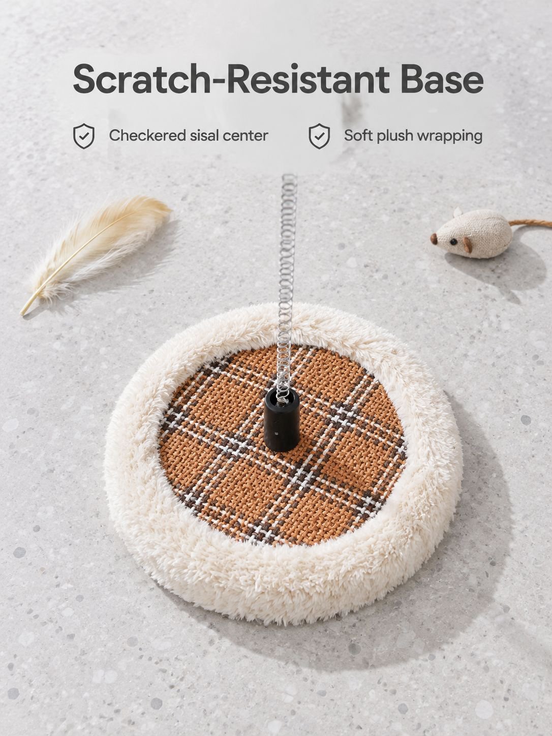Pet cat toy small disc cat teaser