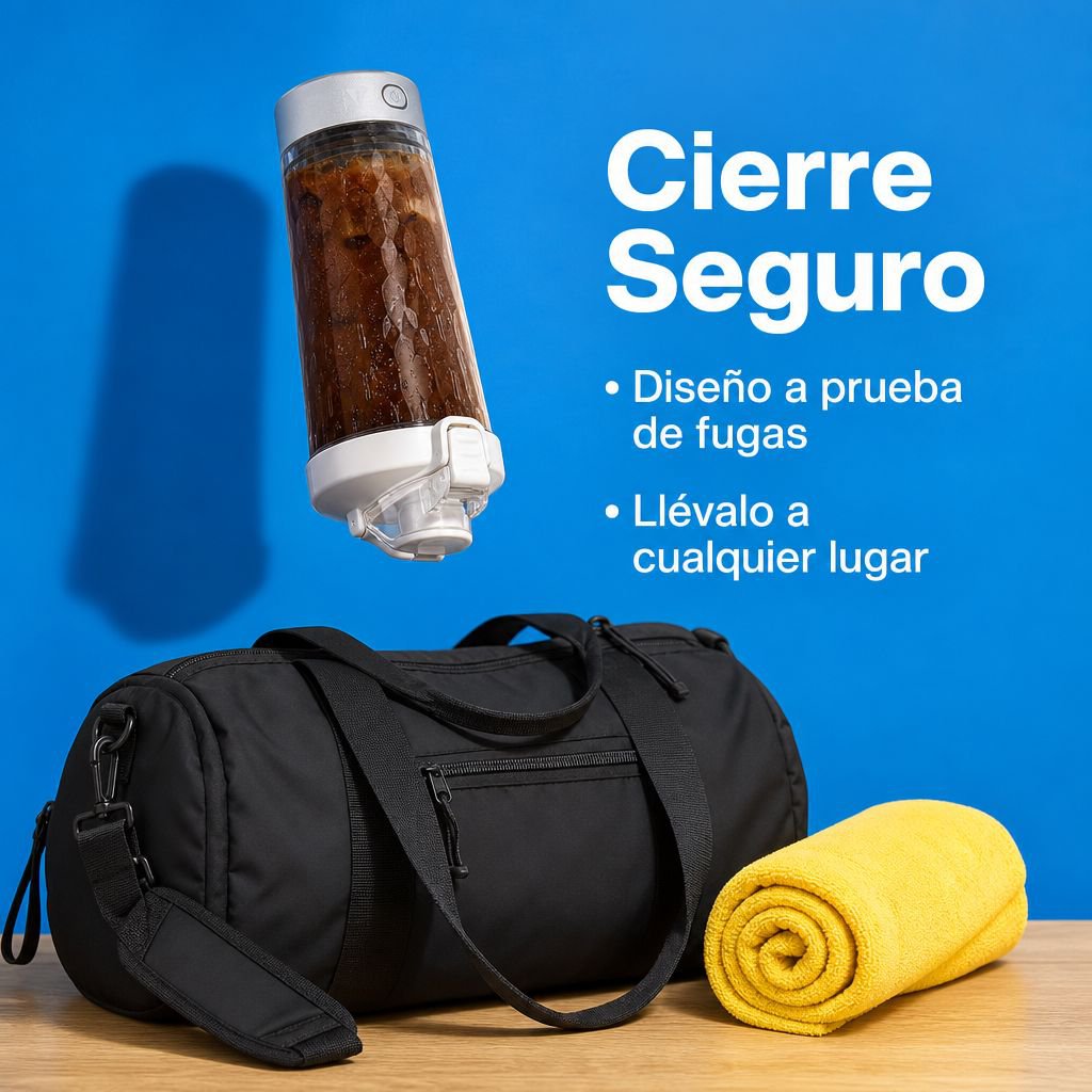 Taza automática mezcladora de café deportiva, botella portátil para fitness