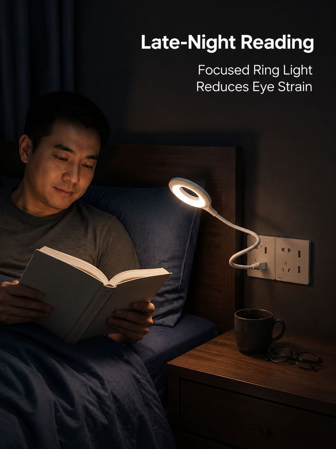Smart voice-activated portable night light