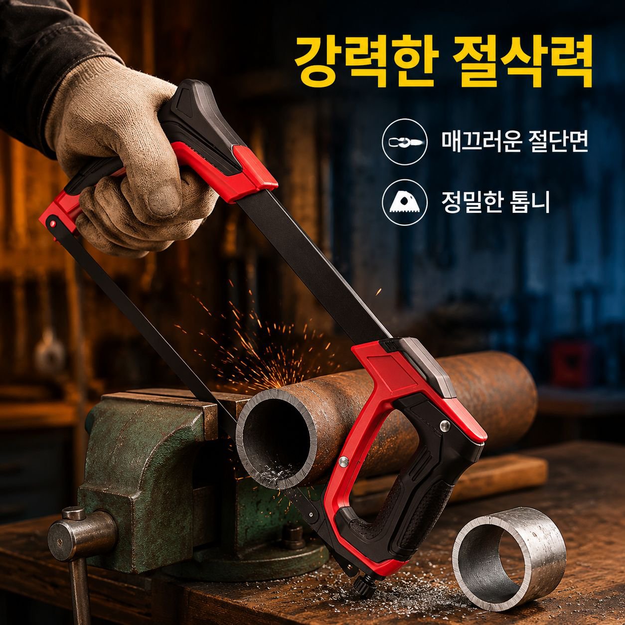 철근 강관 금속 절단 톱