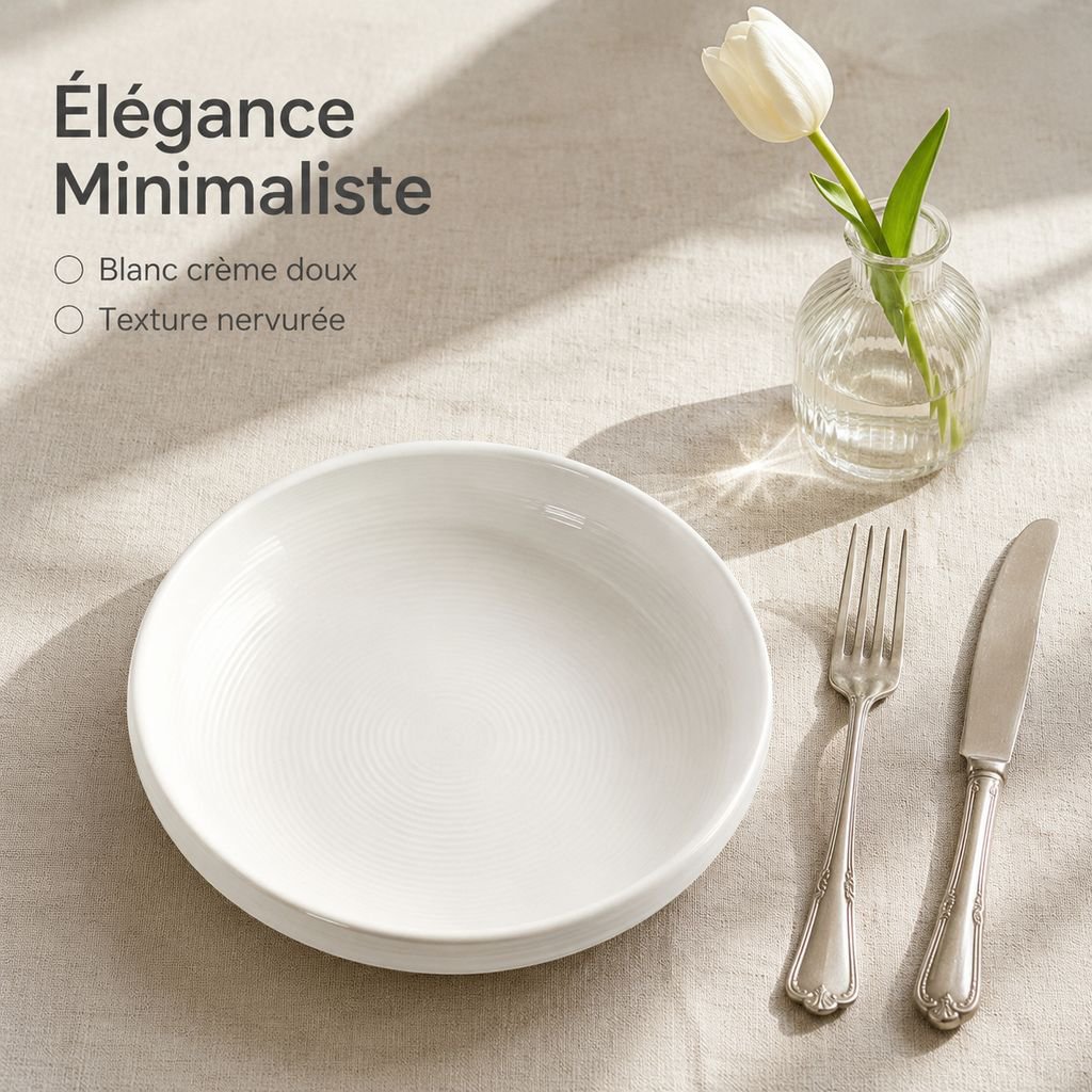 Assiette de dessert raffinée