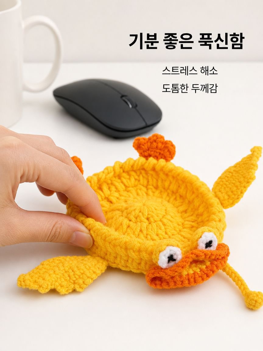 스트레스 해소에 좋은 동물 컵받침