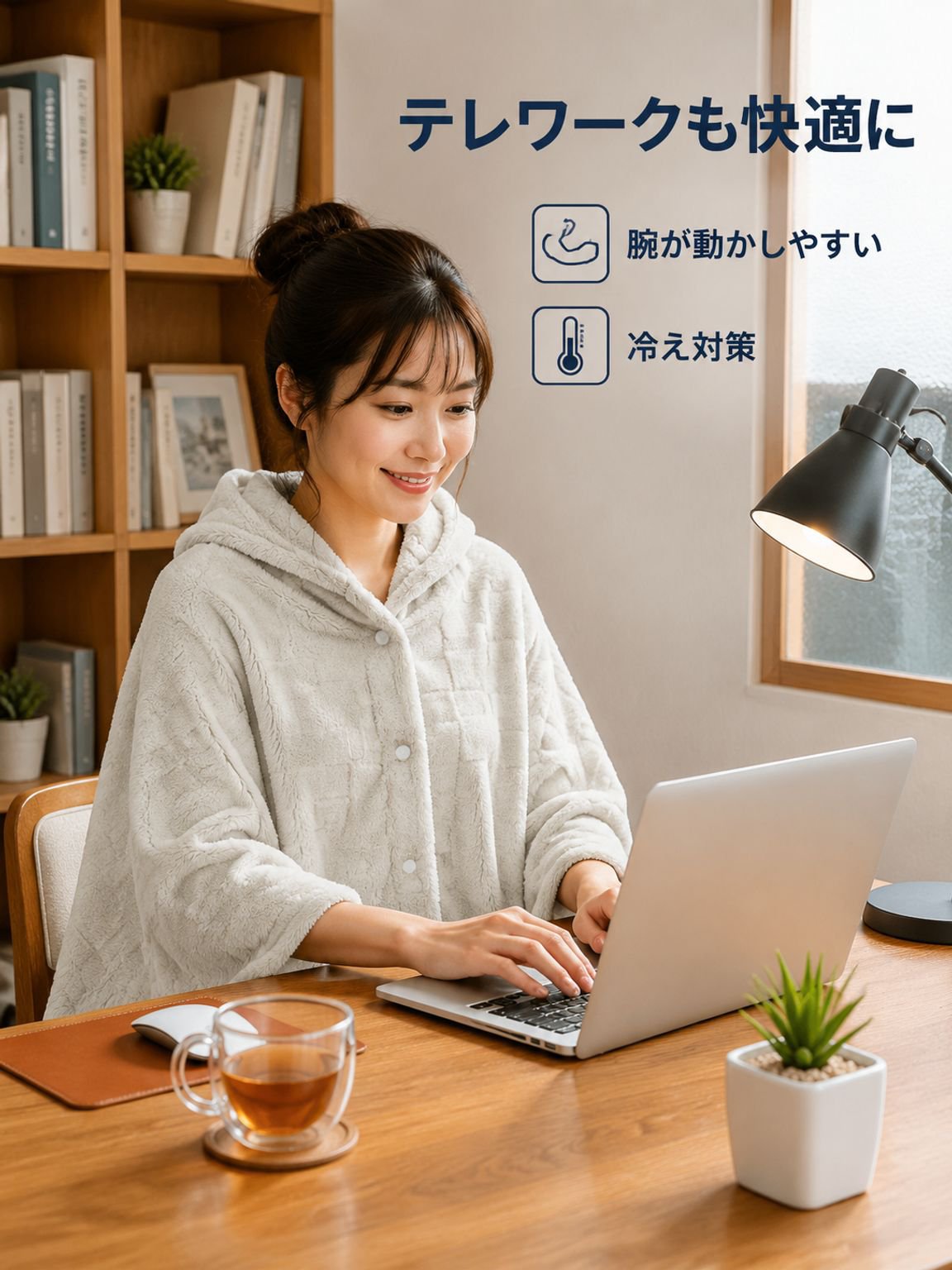 スナップ付きフリース毛布
