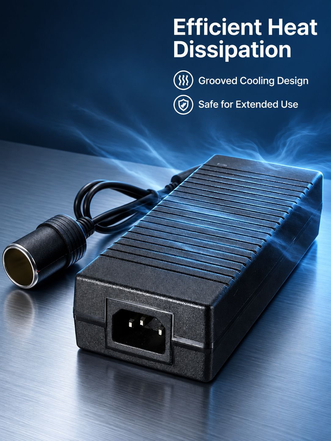 Household Power Adapter for Car Accessories, Supports Cigarette Lighter Power Supply