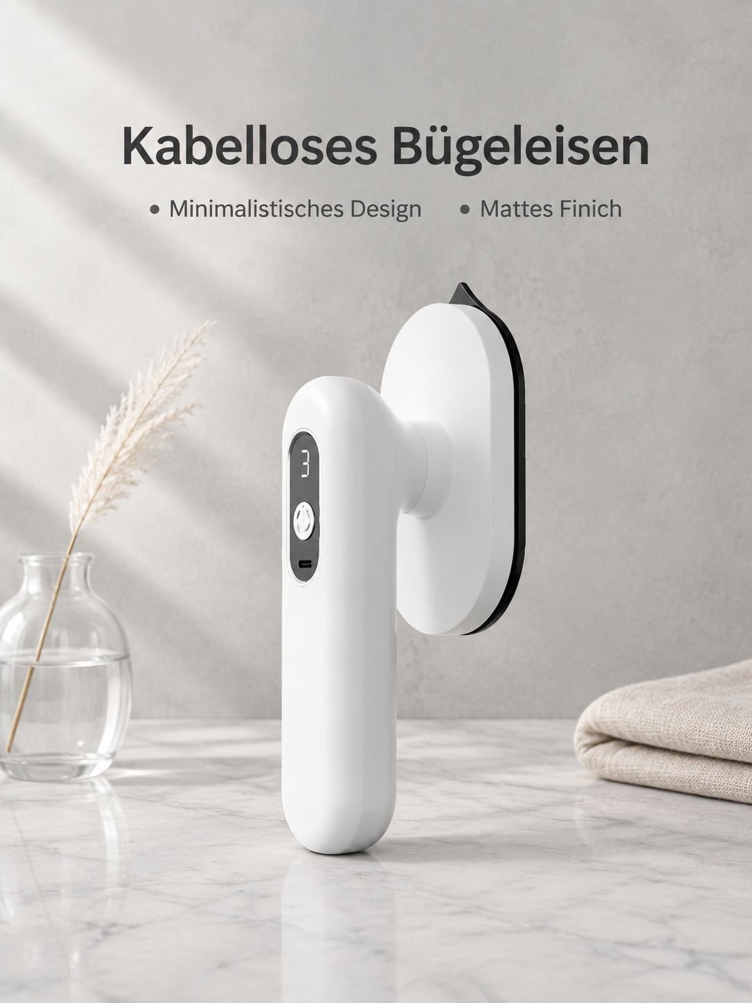 Tragbares kabelloses Bügeleisen
