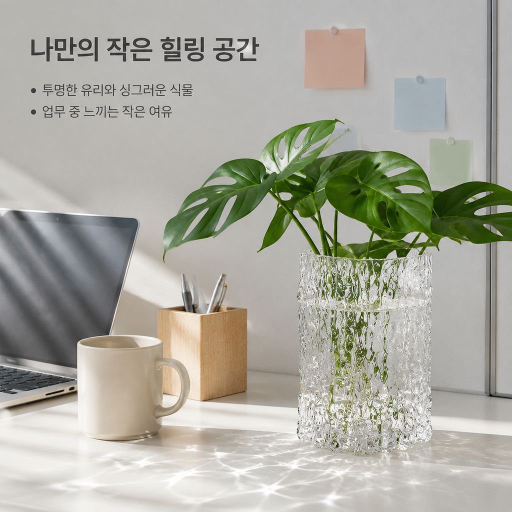 모던 심플 투명 유리 수경재배 화병
