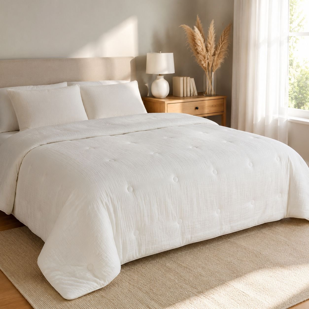 Upgraded Cotton Dobby Soybean Winter Quilt All-season Mother Quilt