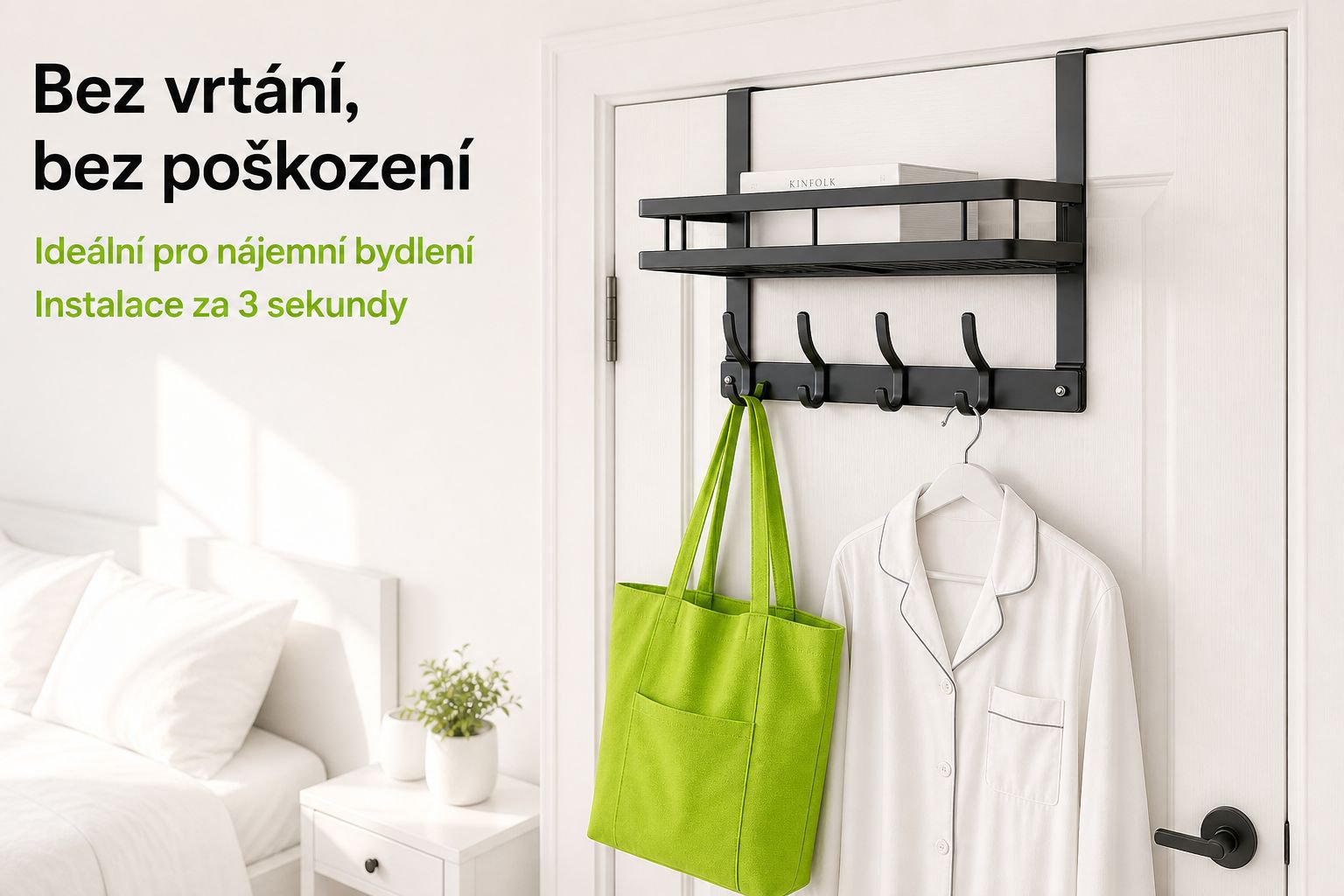 Snadná instalace multifunkčního držáku