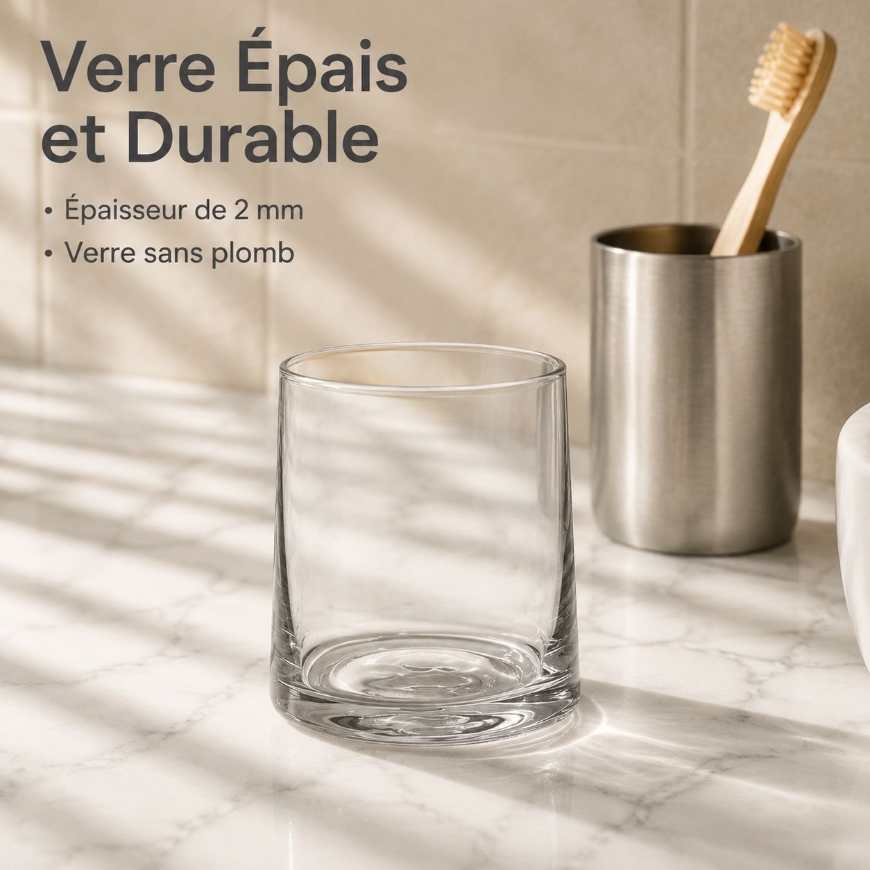 Gobelet à rinçage en verre