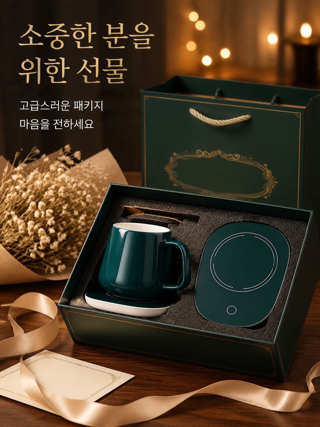 항온 컵받침 뚜껑 포함 자동 가열 사무실 물컵