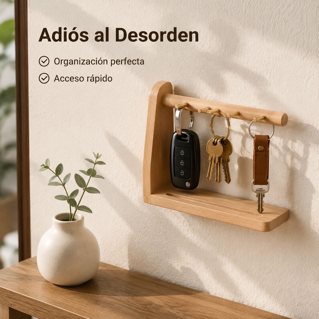 Adorno creativo para guardar llaves
